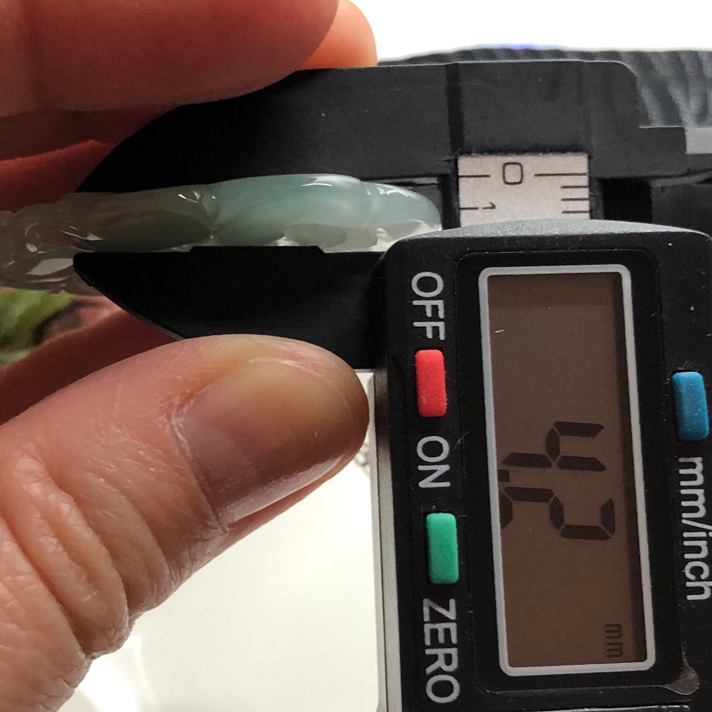SALE: Grade A Icy Green Jadeite Jade Lotus Fish Flower with 18K White Gold Buckle and Diamonds