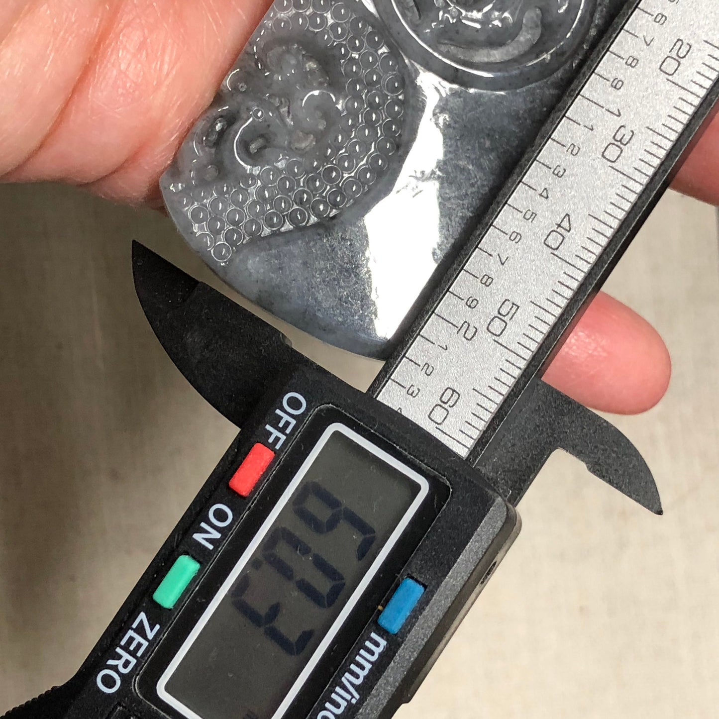 Certified Myanmar Grade A Icy 烏雞 Wuji Gradient Dragon Carved Medallion Pendant