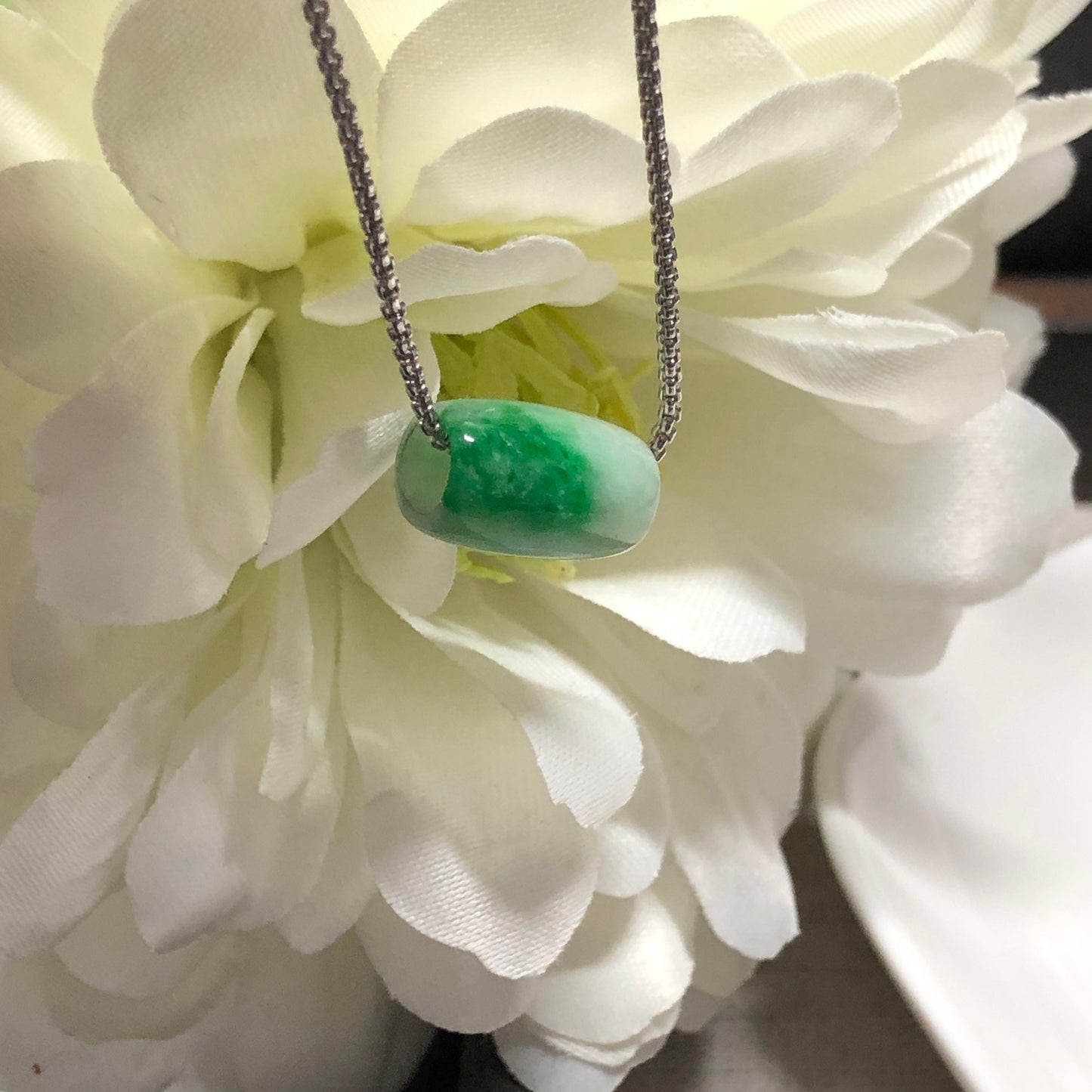 SALE: Certified Myanmar Grade A RARE Carved Yang Green Jadeite Jade Medallion Pendant