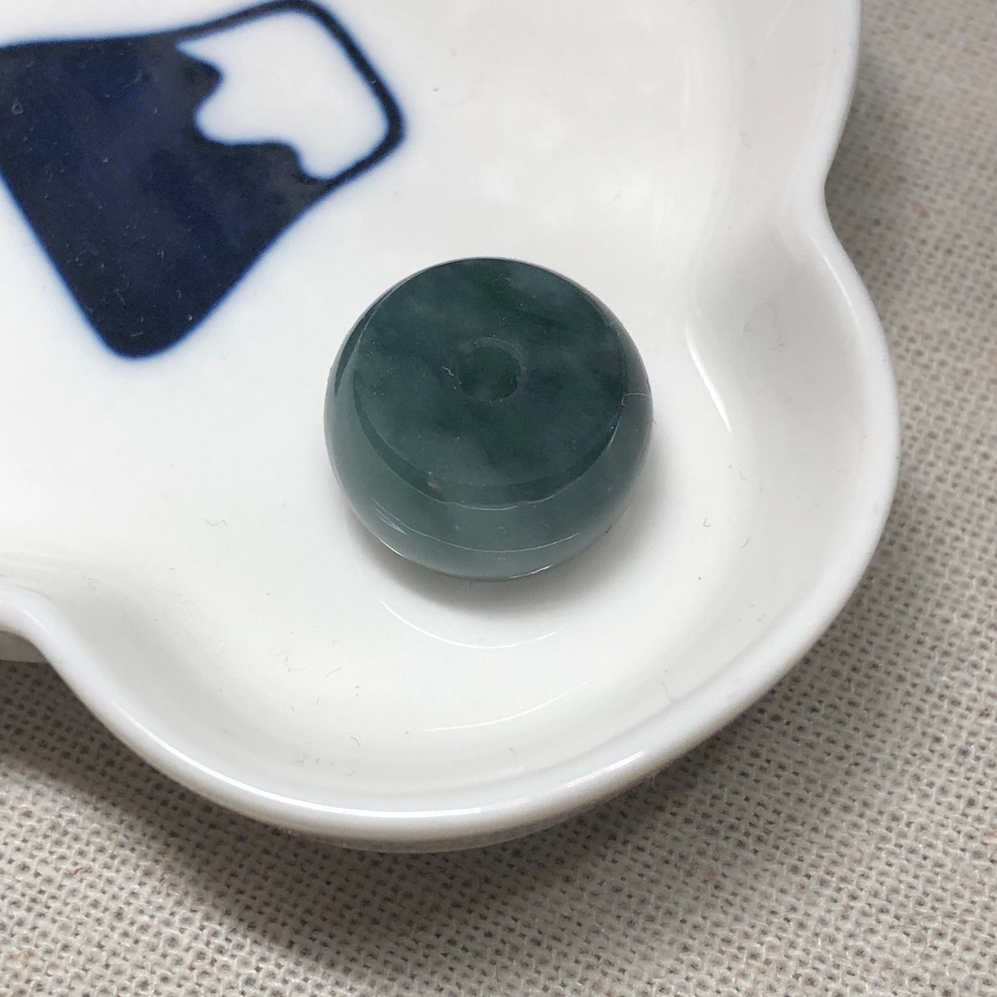 Certified Myanmar Grade A Jadeite Icy Green Marble barrel Pendant