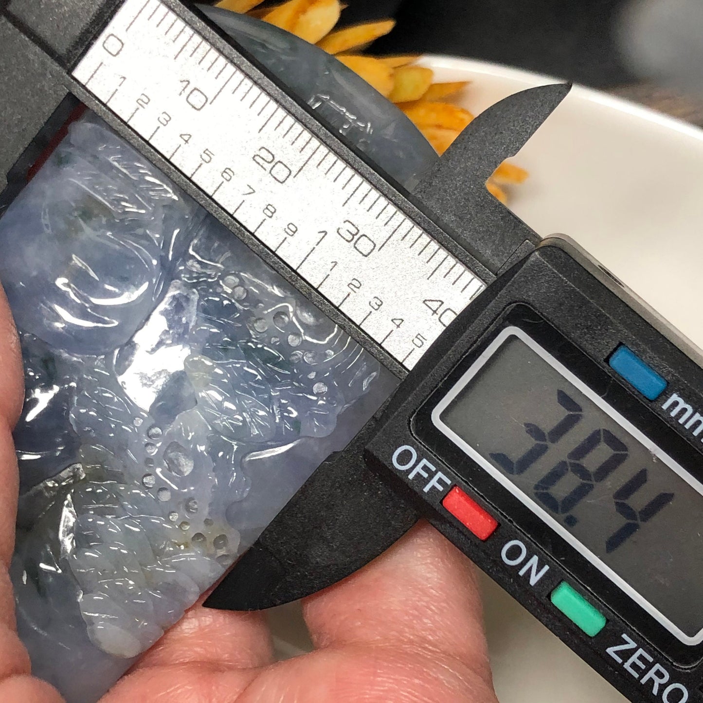 Collectors item certified Grade A Myanmar Lavender Yellow Green 3 Color Carved mountain hill Jadeite Jade display pendant RARE