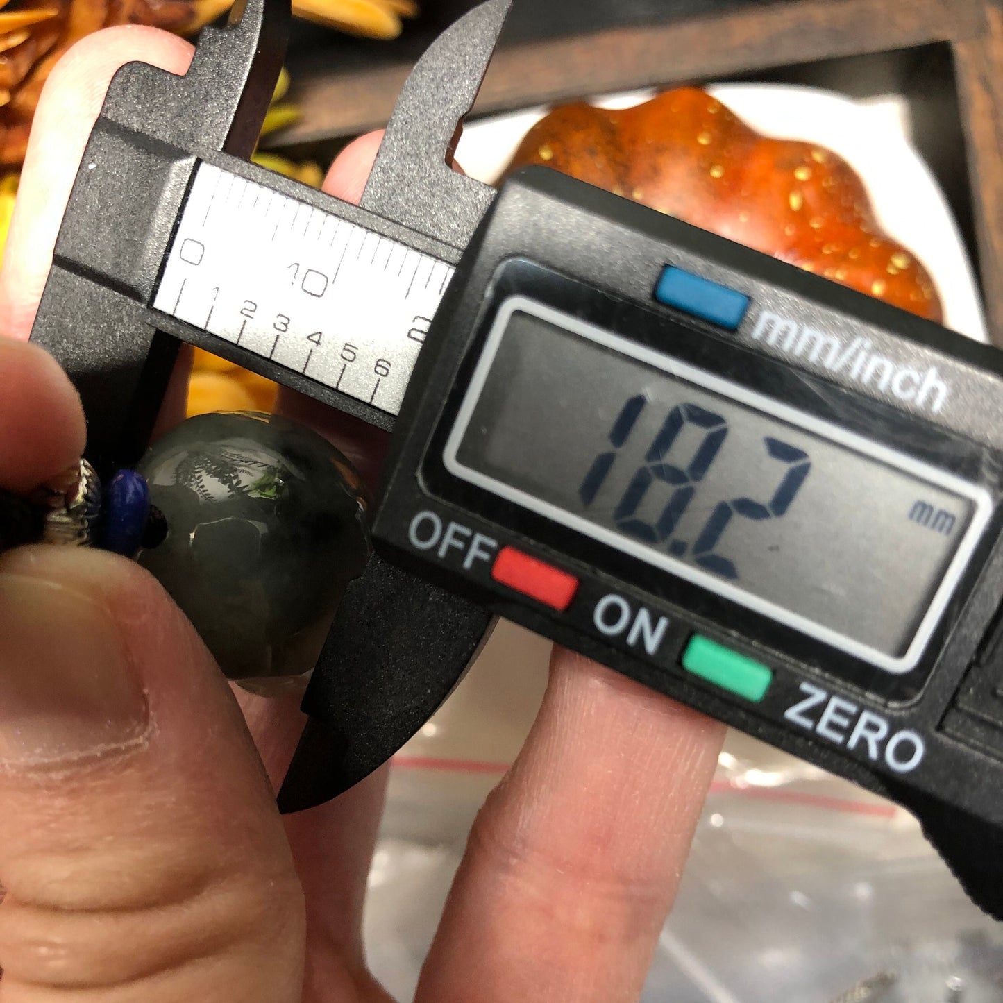 Grade A Myanmar Translucent Carved Skeletal Head Jadeite Jade Pendant with Tie Rope Skeleton Halloween