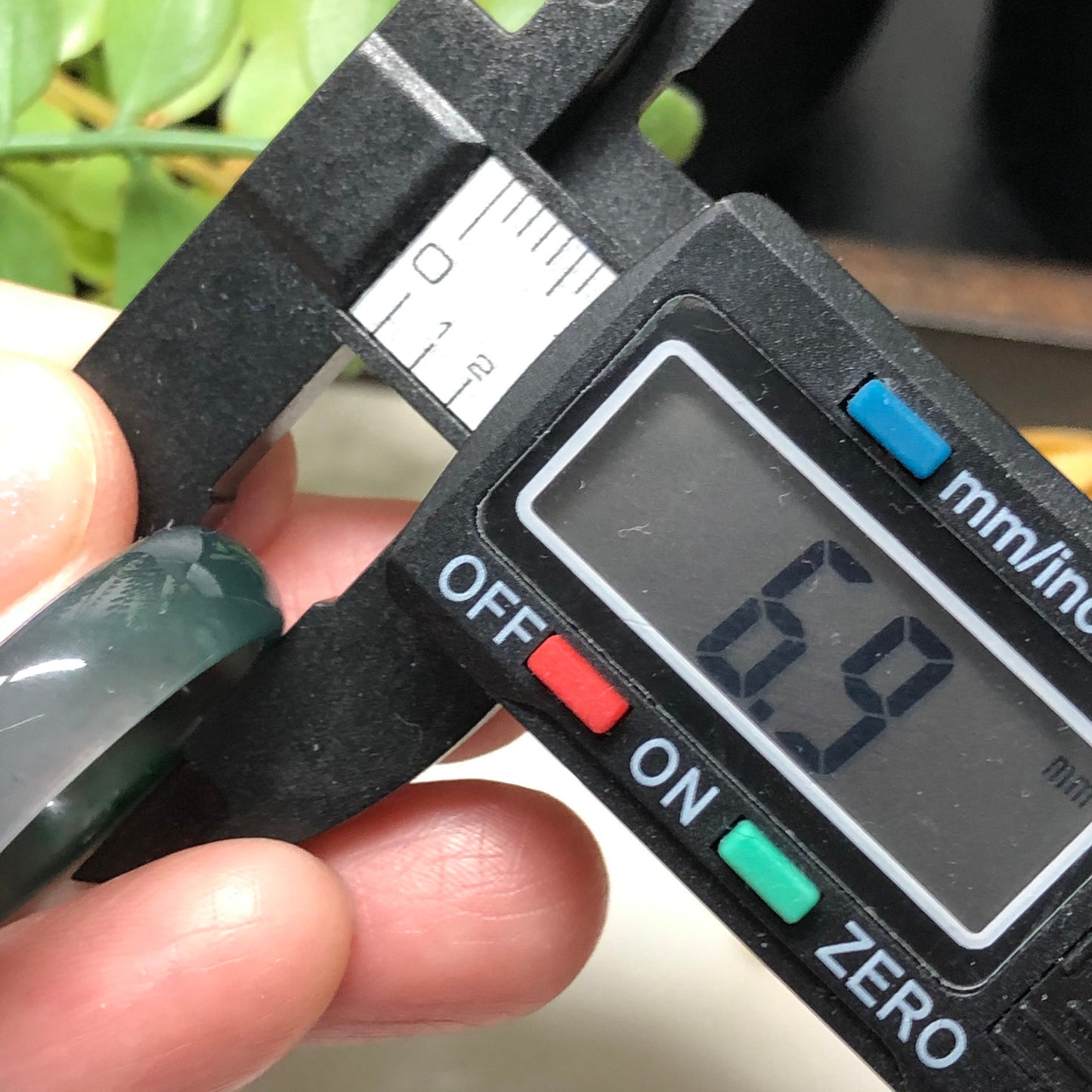 Certified Grade A Jadeite Jade Blue Green Band Ring 20mm