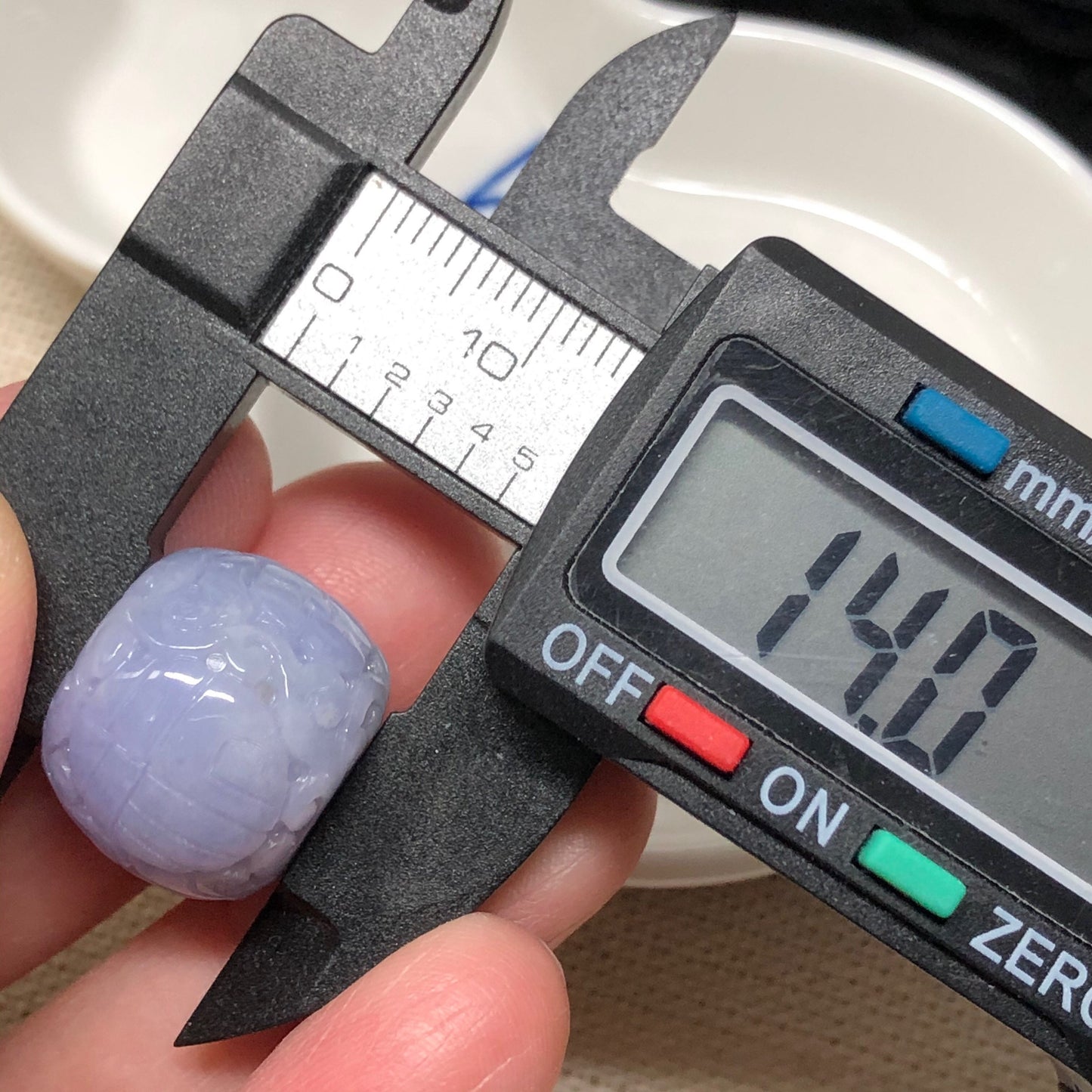 Certified Myanmar Grade A RARE Carved Lavender Green Jadeite Jade Peace Donut Pendant