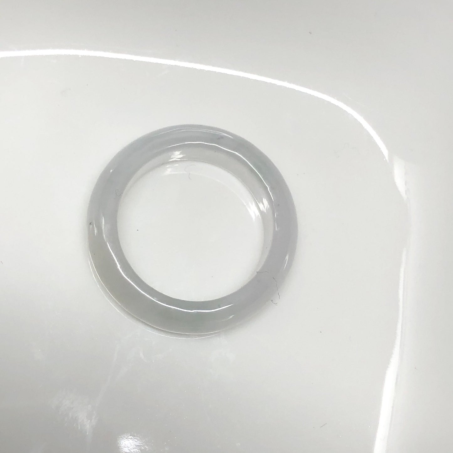 17.5mm Grade A Jadeite Jade Icy Band Ring