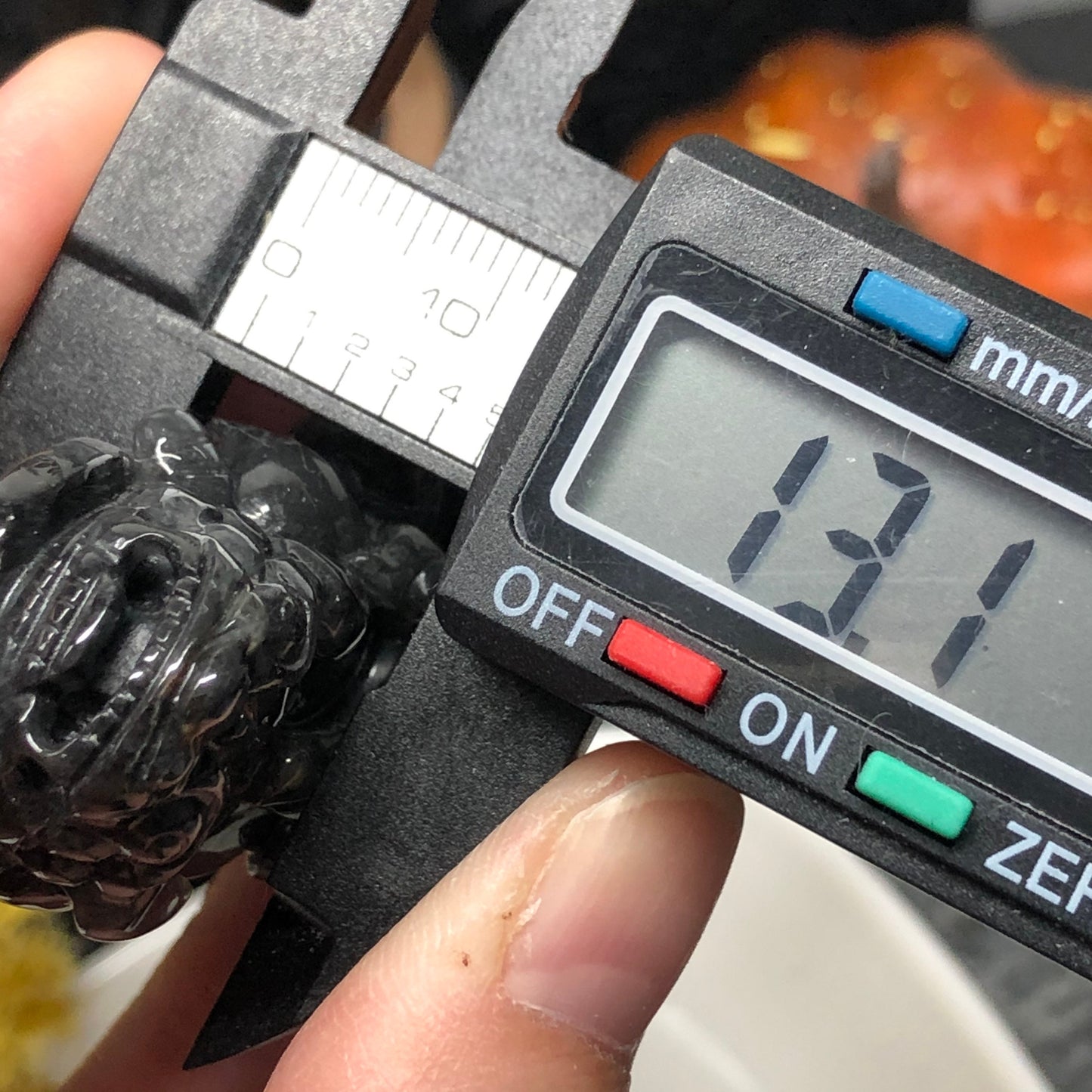 46.2mm Grade A carved Black Wuji Pixiu Jadeite Jade Pendant or Bracelet