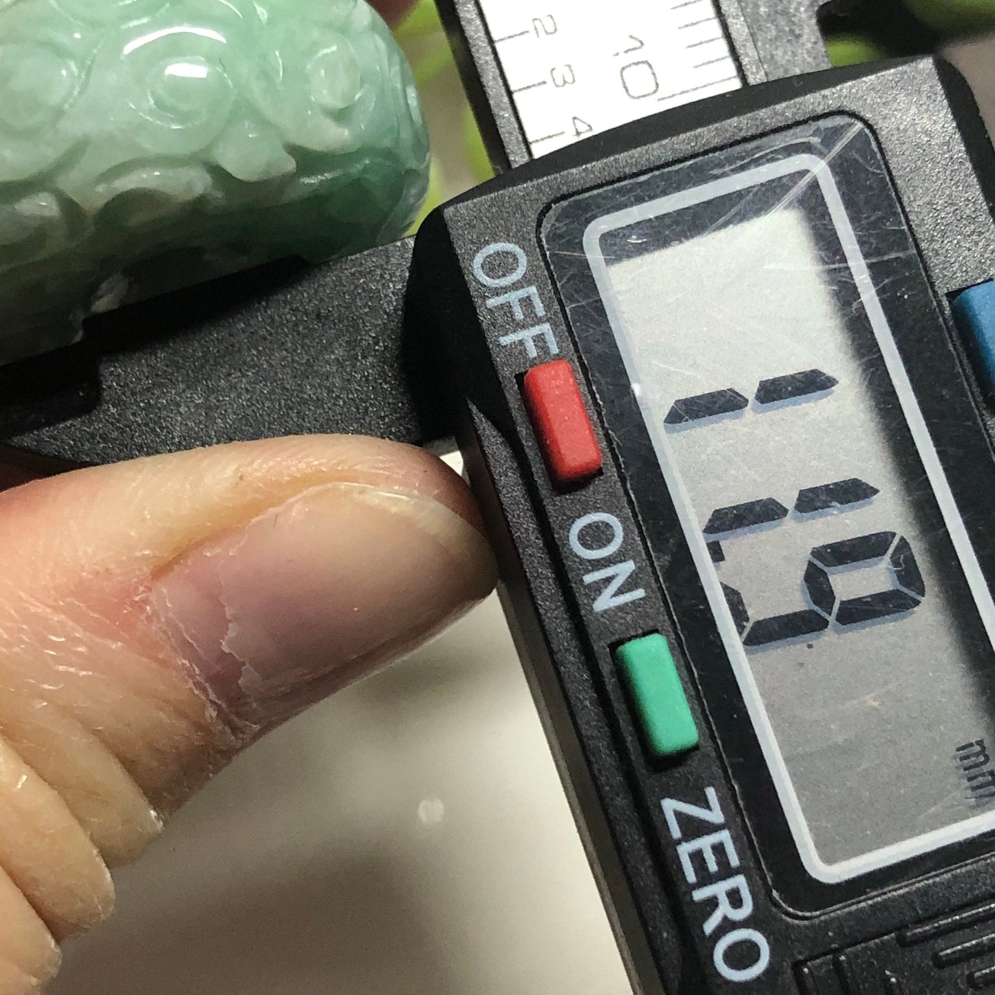 27mm Certified Grade A Jadeite Jade Carved Green Barrel Pendant