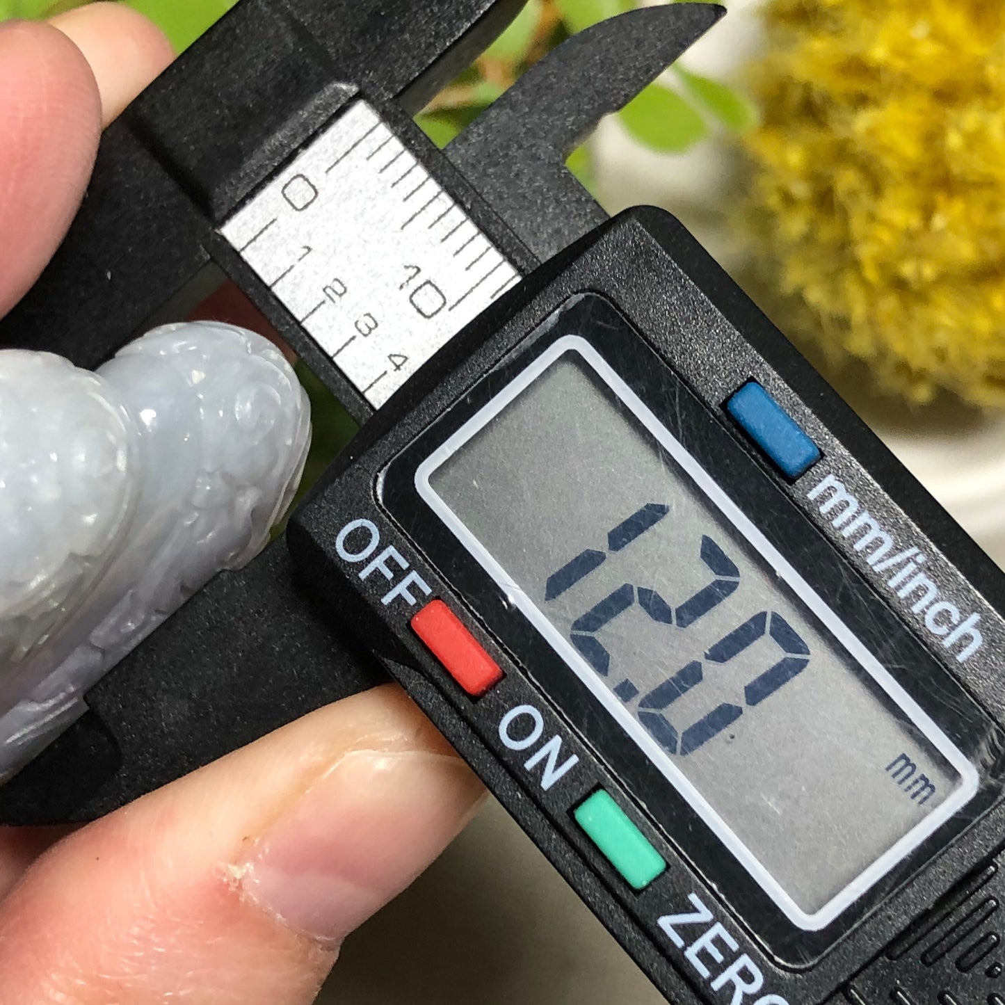 51 mm Certified Myanmar Grade A Icy Glutinous Carved Gourd Hulu Pendant Medallion