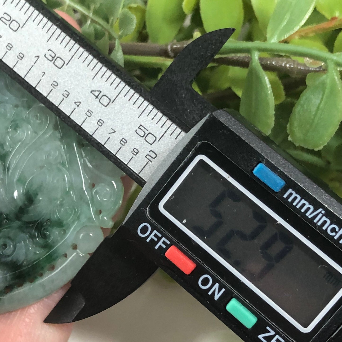 RESERVED: 50 mm Myanmar Grade A Green Moss Peace Donut Jade Jadeite Pendant