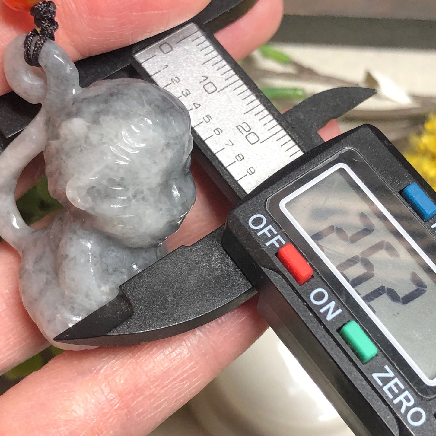 36.4mm Certified Myanmar Grade A Jadeite Wuji Carved Monkey Buddha Keychain or Pendant Display Figurine