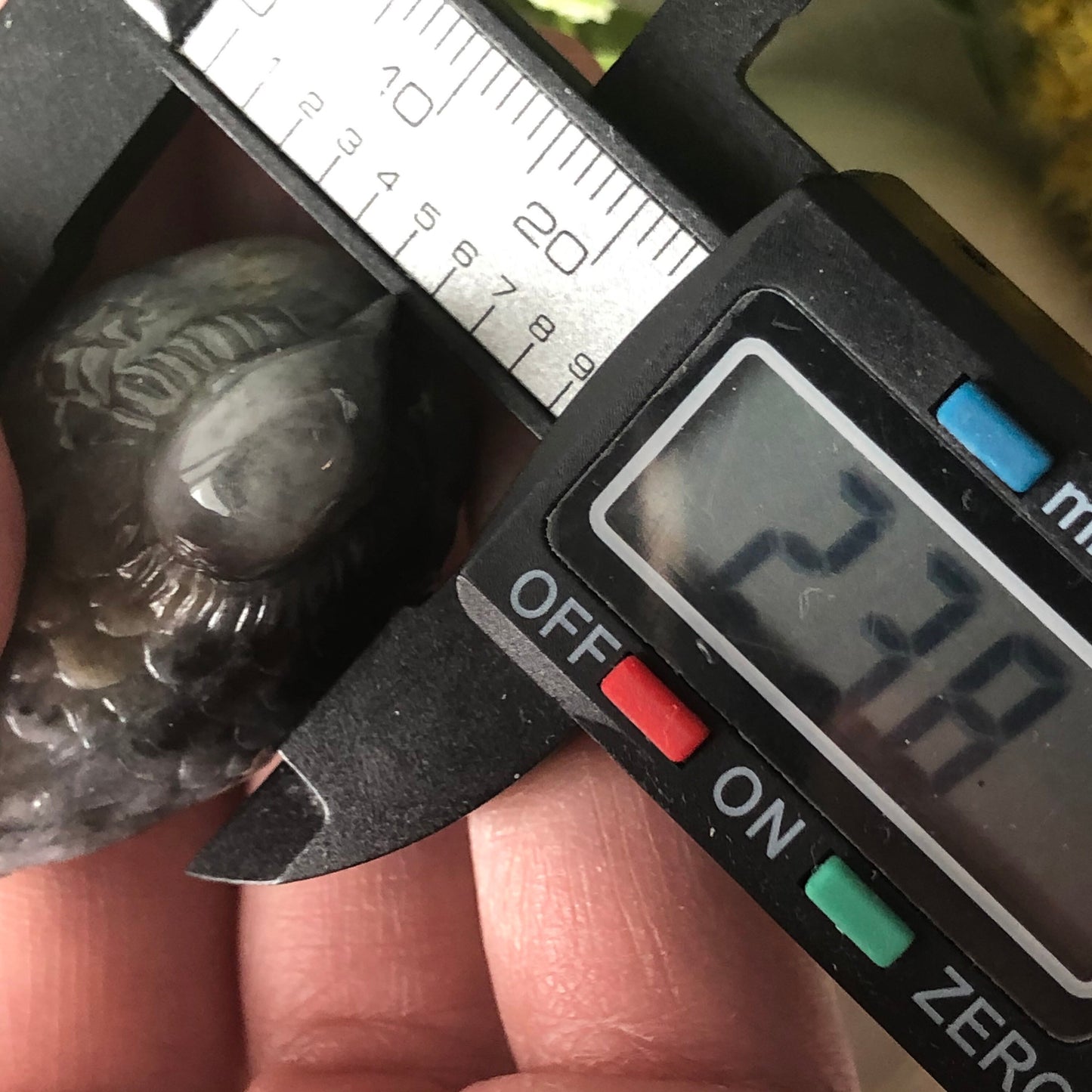 Reserved: 38.6mm Grade A Wuji Grey Black Carved Bird Jadeite Jade Display Figurine