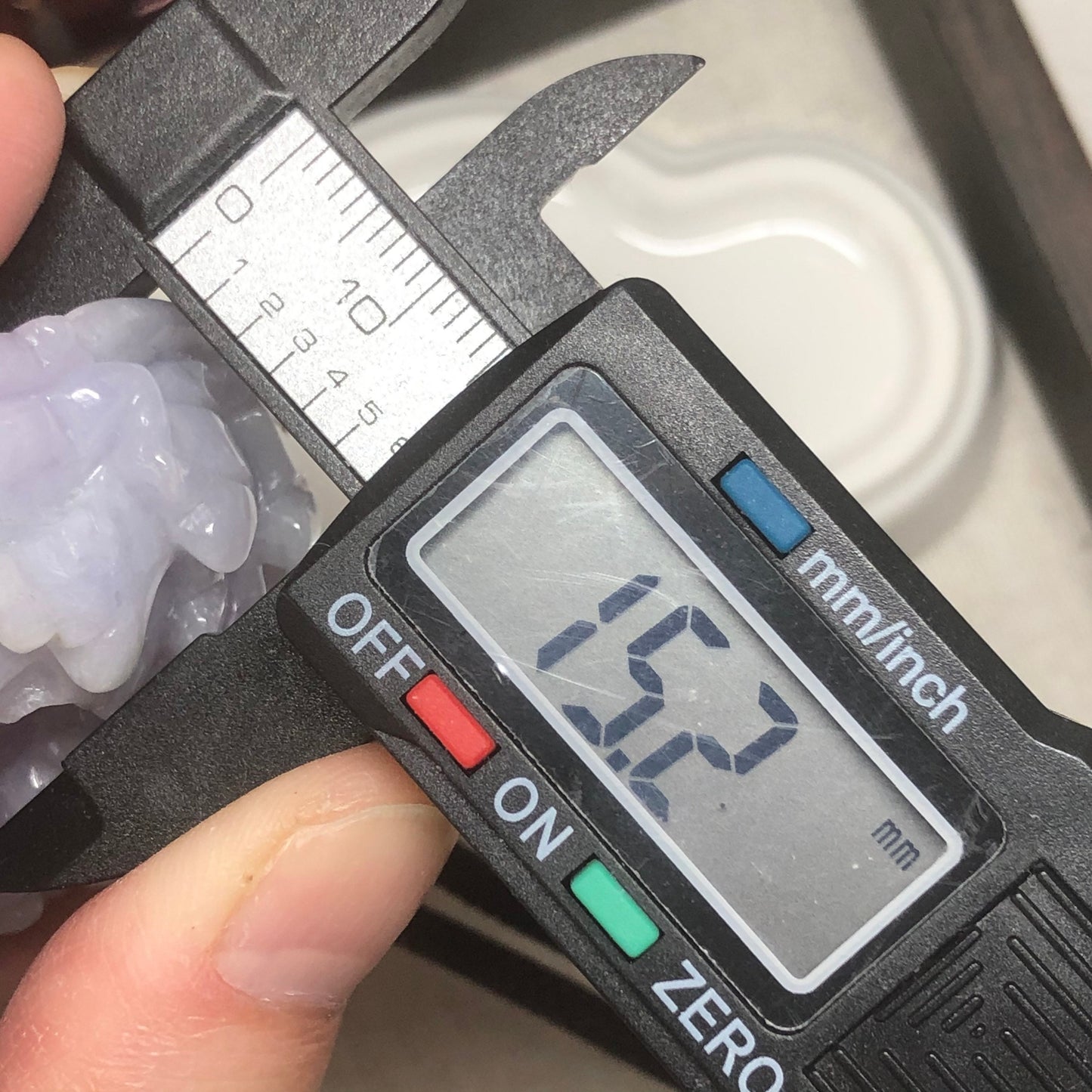 50.5 mm Grade A Big Lavender Jadeite Jade Carved Flower Pendant Neck Rope Tie