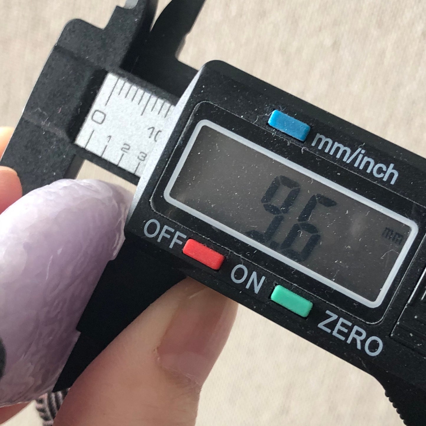 42mm Jadeite Jade Carved Asian Pattern Lavender Floral Keychain Charm Antique Look Design