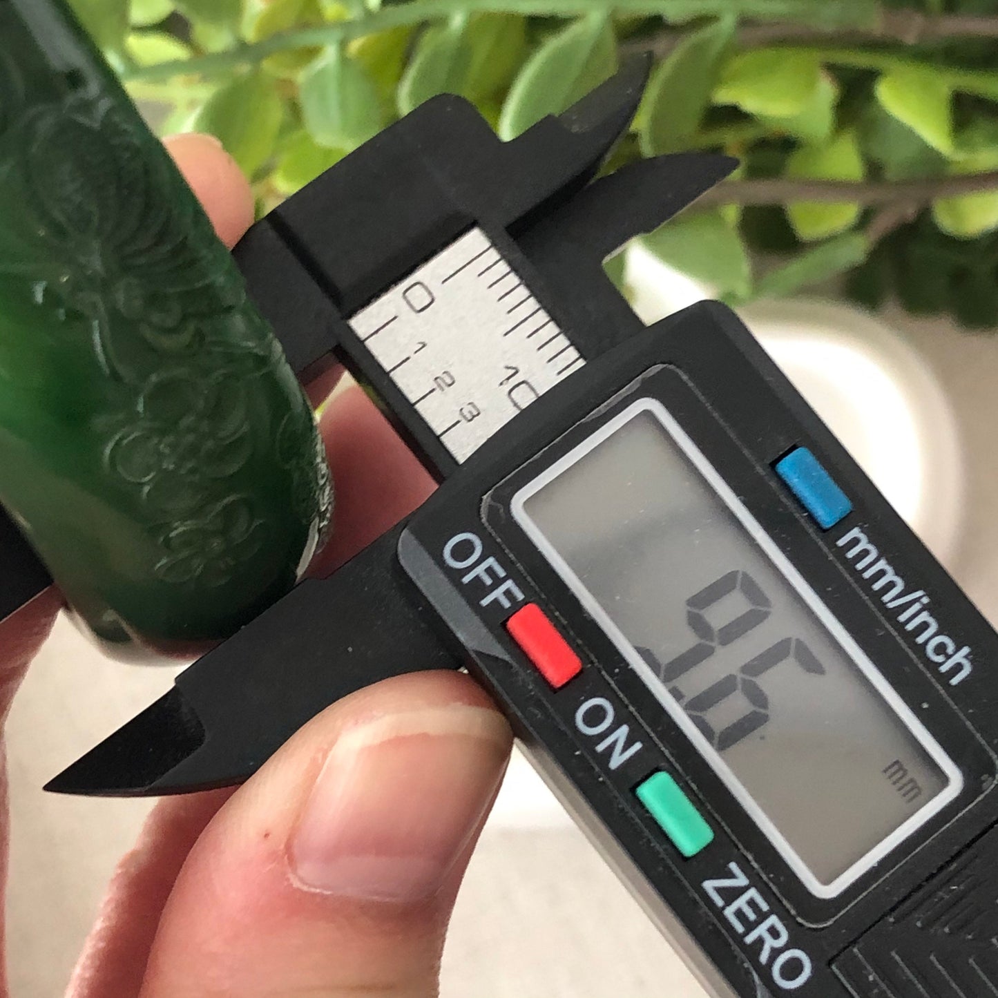 55mm Hetian Jade Imperial Green Embossed Flowers Bangle Collectors Item