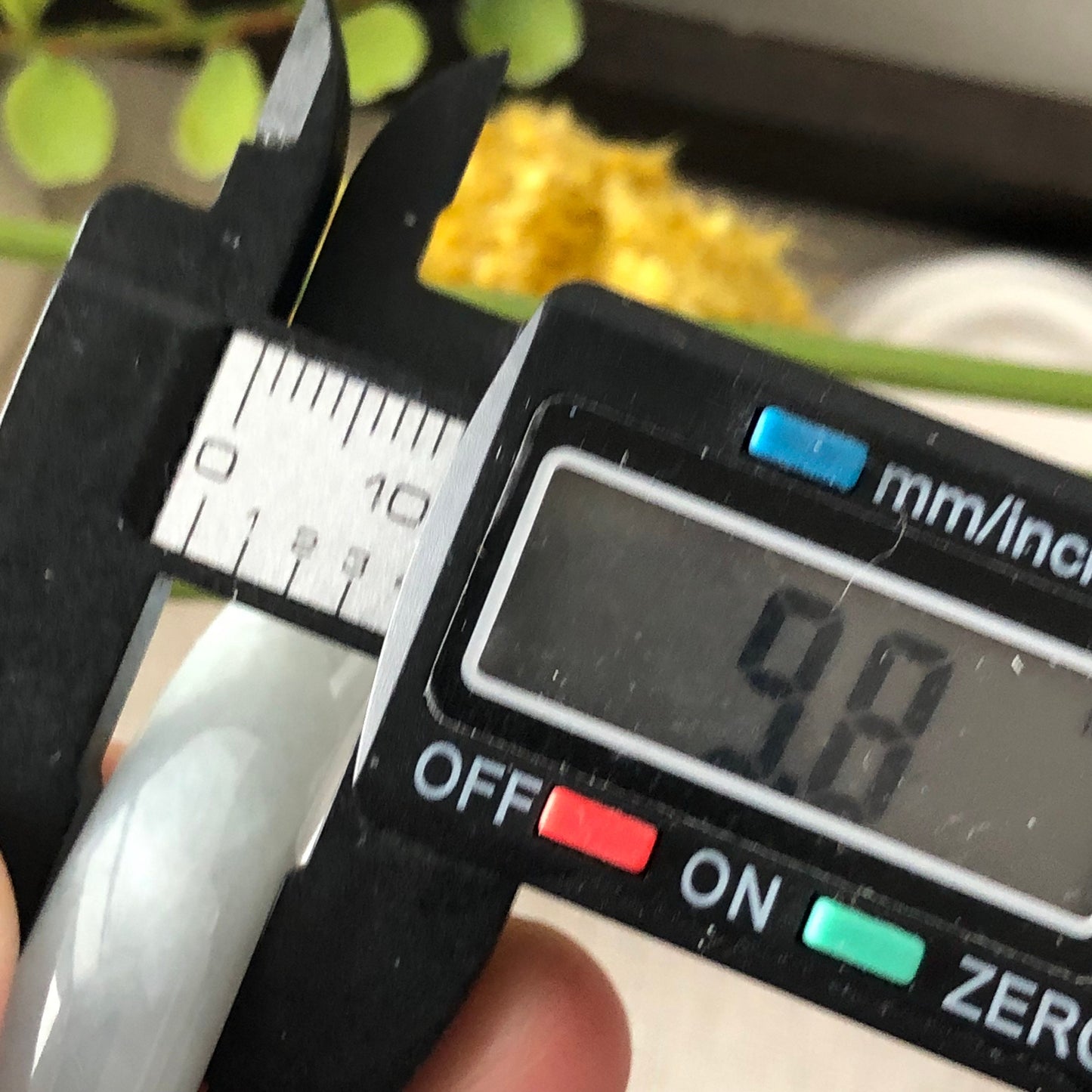 54.4 mm Jadeite Jade Tint Blue floating flowers Bangle