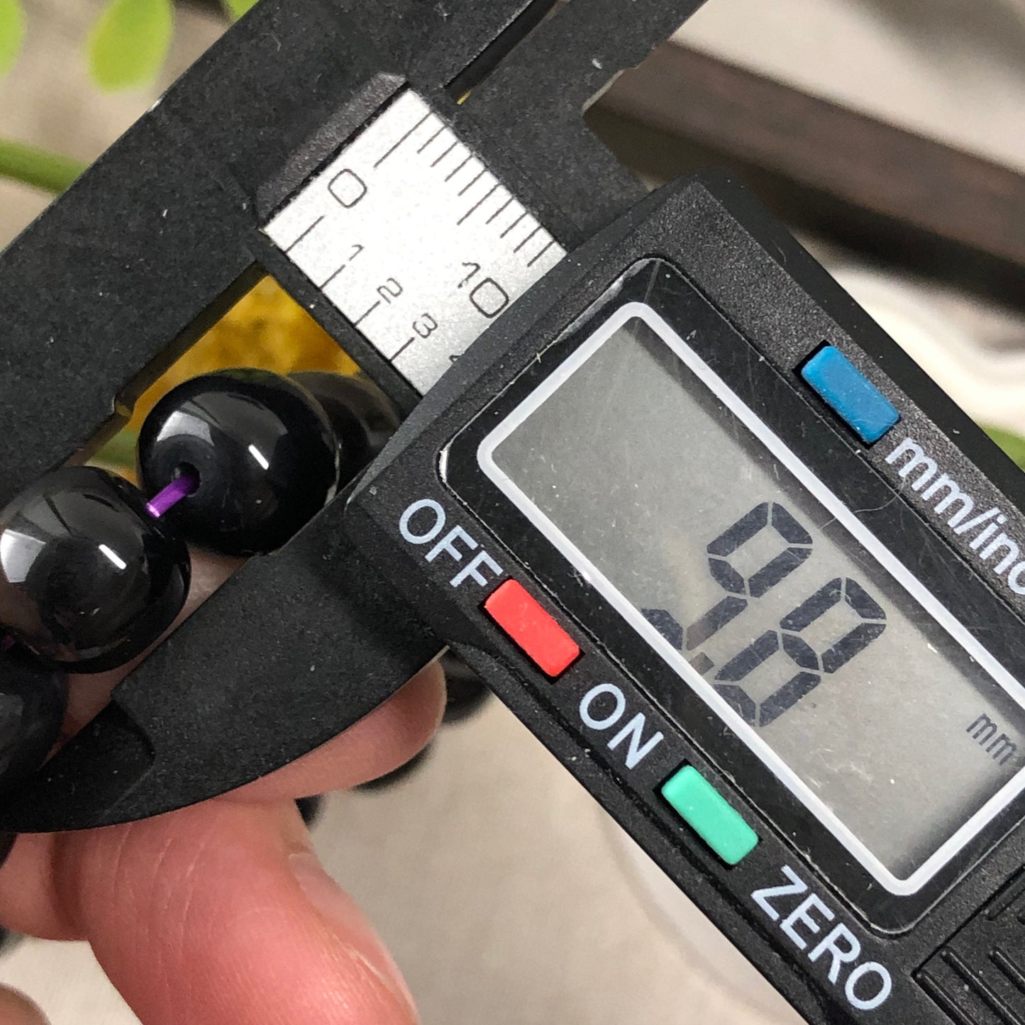 9.8 mm Hetian Jade Icy Imperial Dark Purple Long Bead Bracelet