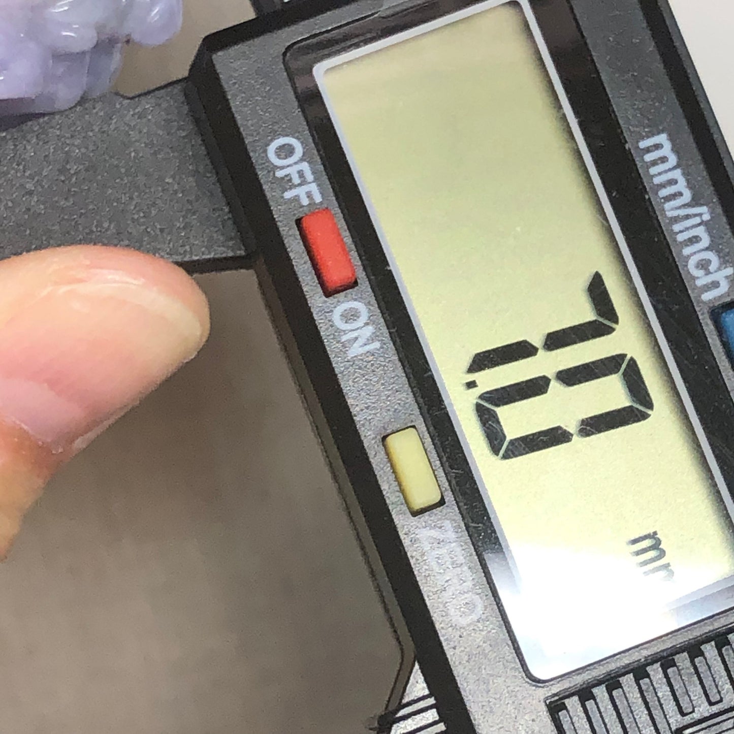 18K White Gold Bail Jade Jadeite Earthy Lavender Carved Buddha Pendant