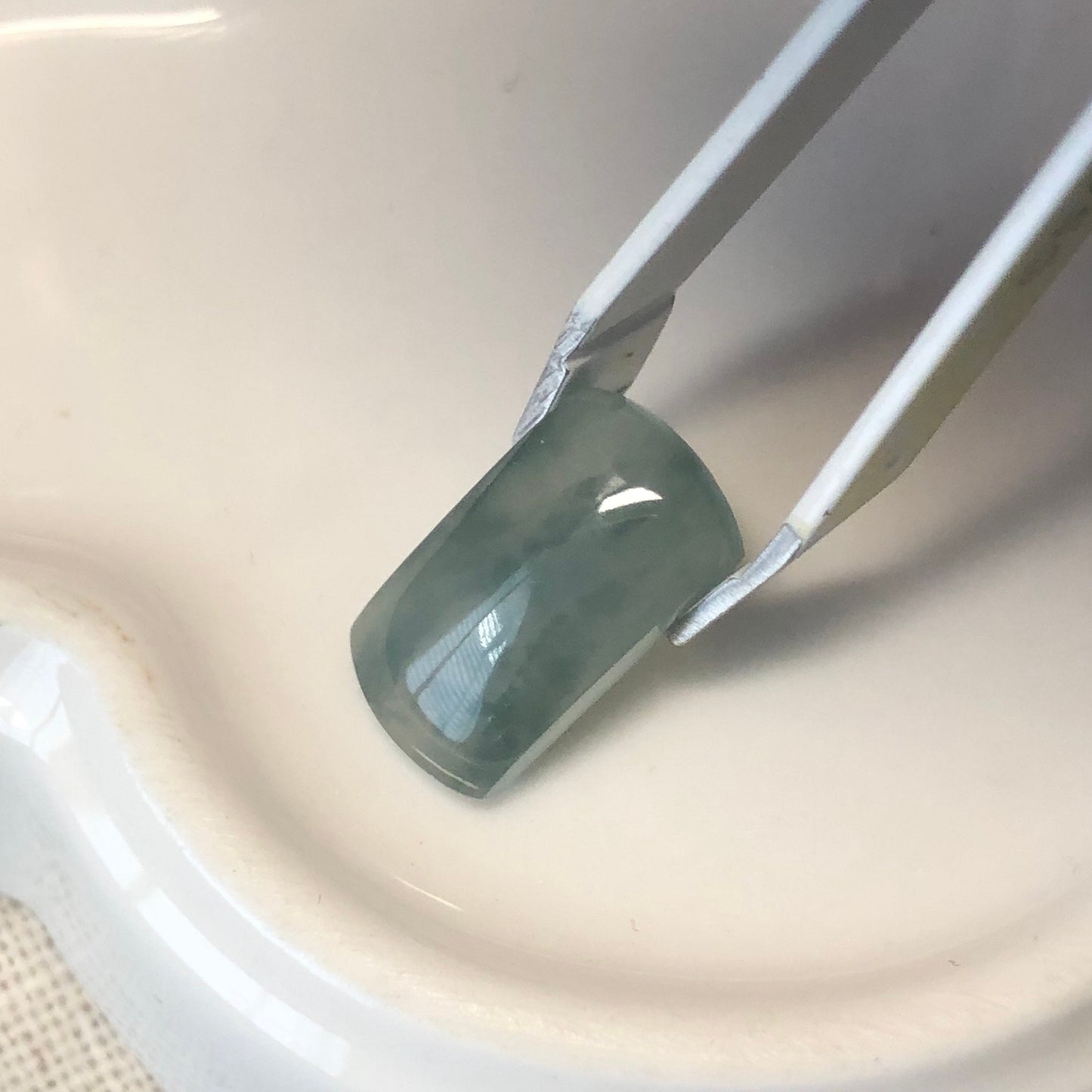 SALE: 14.7mm Icy Glutinous Green Floating Flowers Horse Eye Jadeite Jade Gemstone Customize