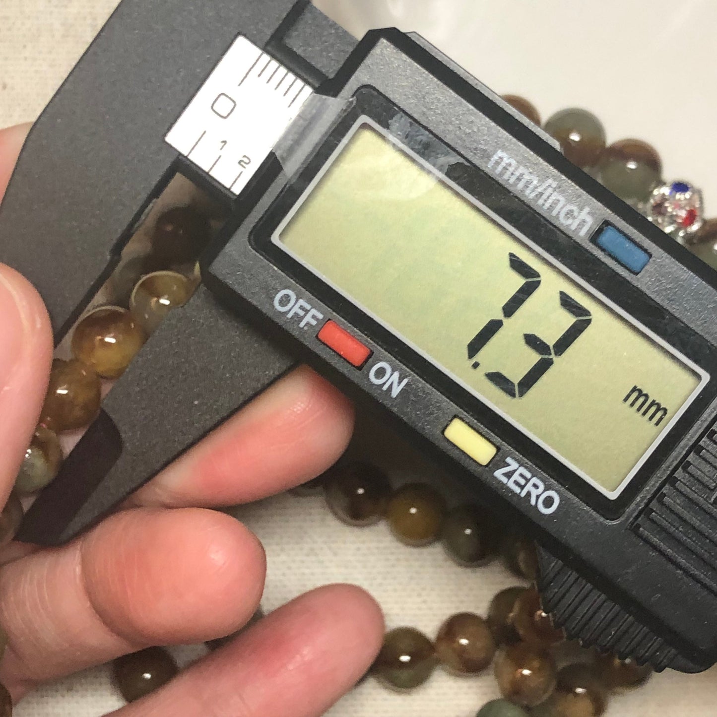 6.7-7.5mm Jade Jadeite Icy Asst Green Brown Gradient Round Bead Necklace Bracelet 120pcs.