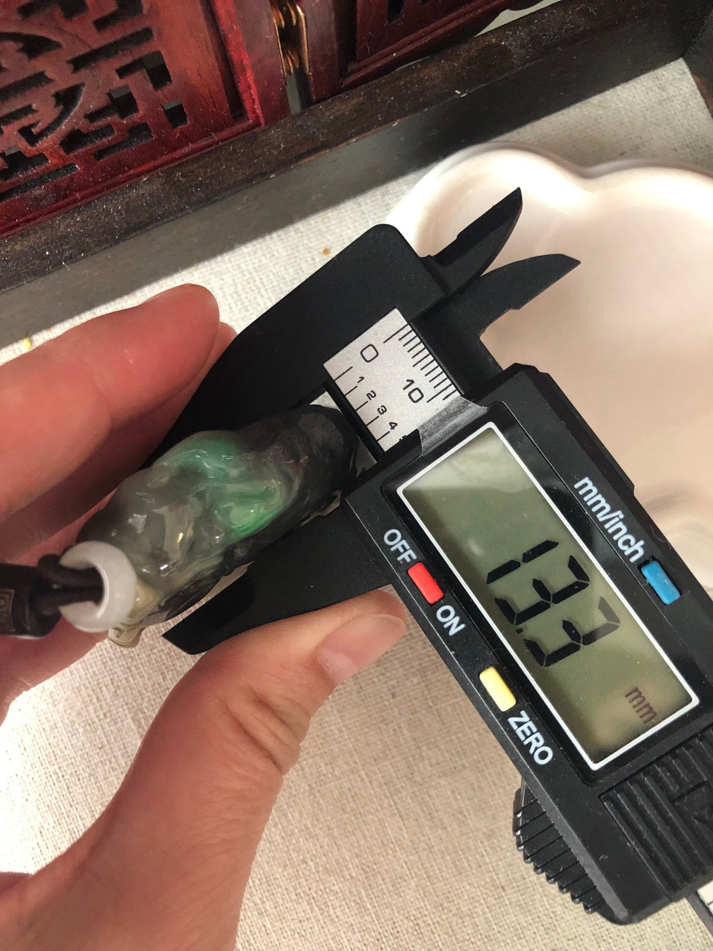 56mm Wuji Green Yellow Jadeite Jade Carved Buddha Duo Face Pendant RARE