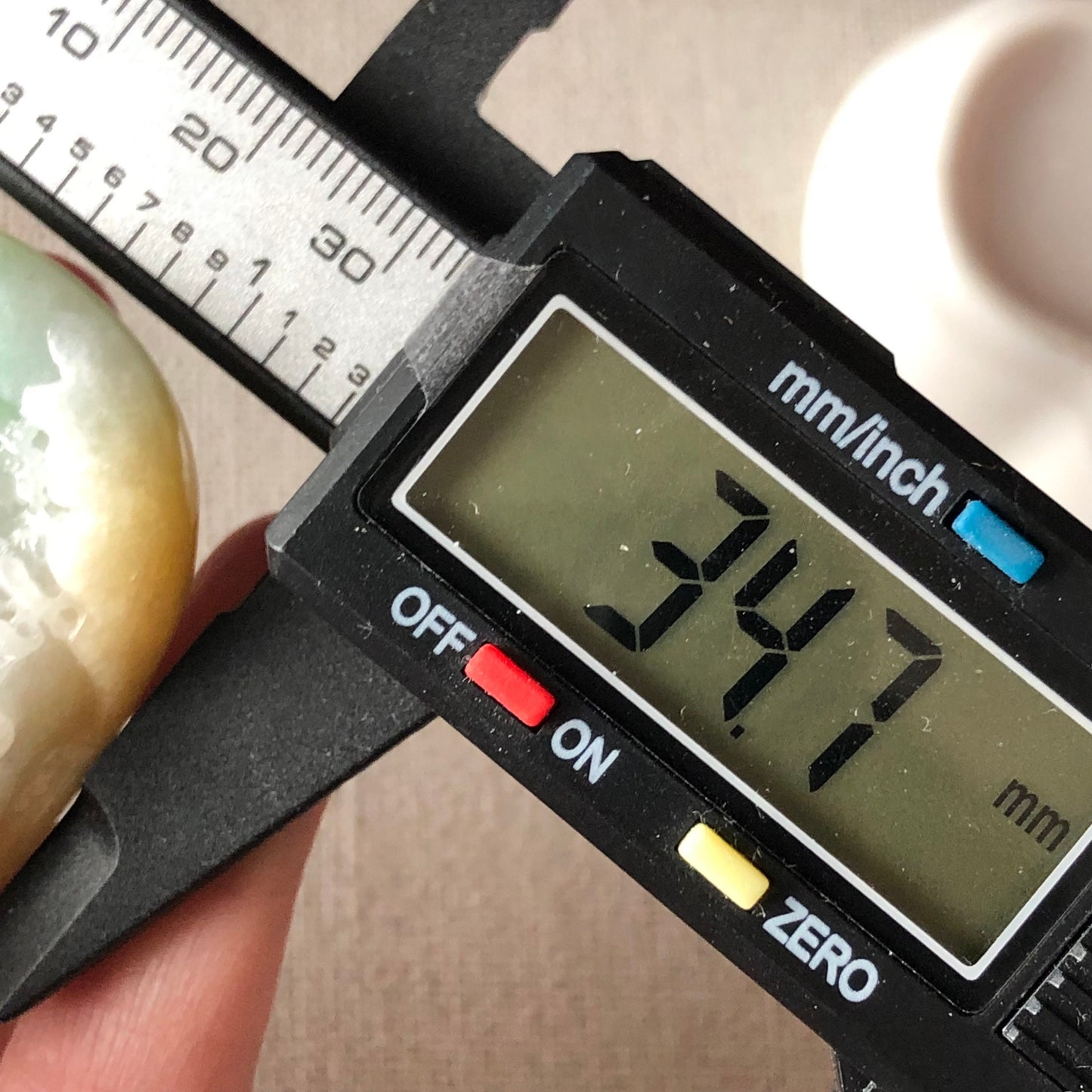 61.2 mm Green Yellow Jadeite Jade Carved Landscape Trees Mountain Pendant