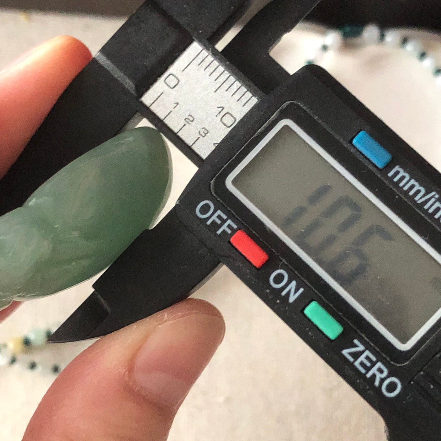 34.8 mm Icy Green Jadeite Jade Carved Monkey Peach Pendant