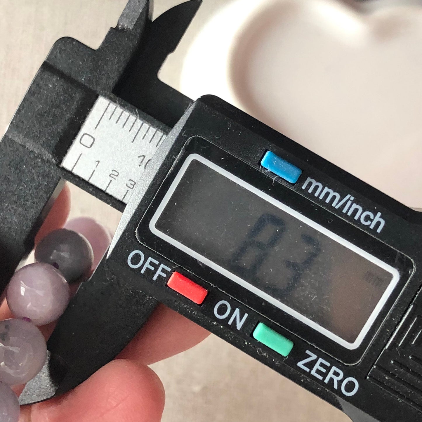 7.5-8mm Earthy Blue Lavender Green Float Flowers Jadeite Jade Bead Bracelet