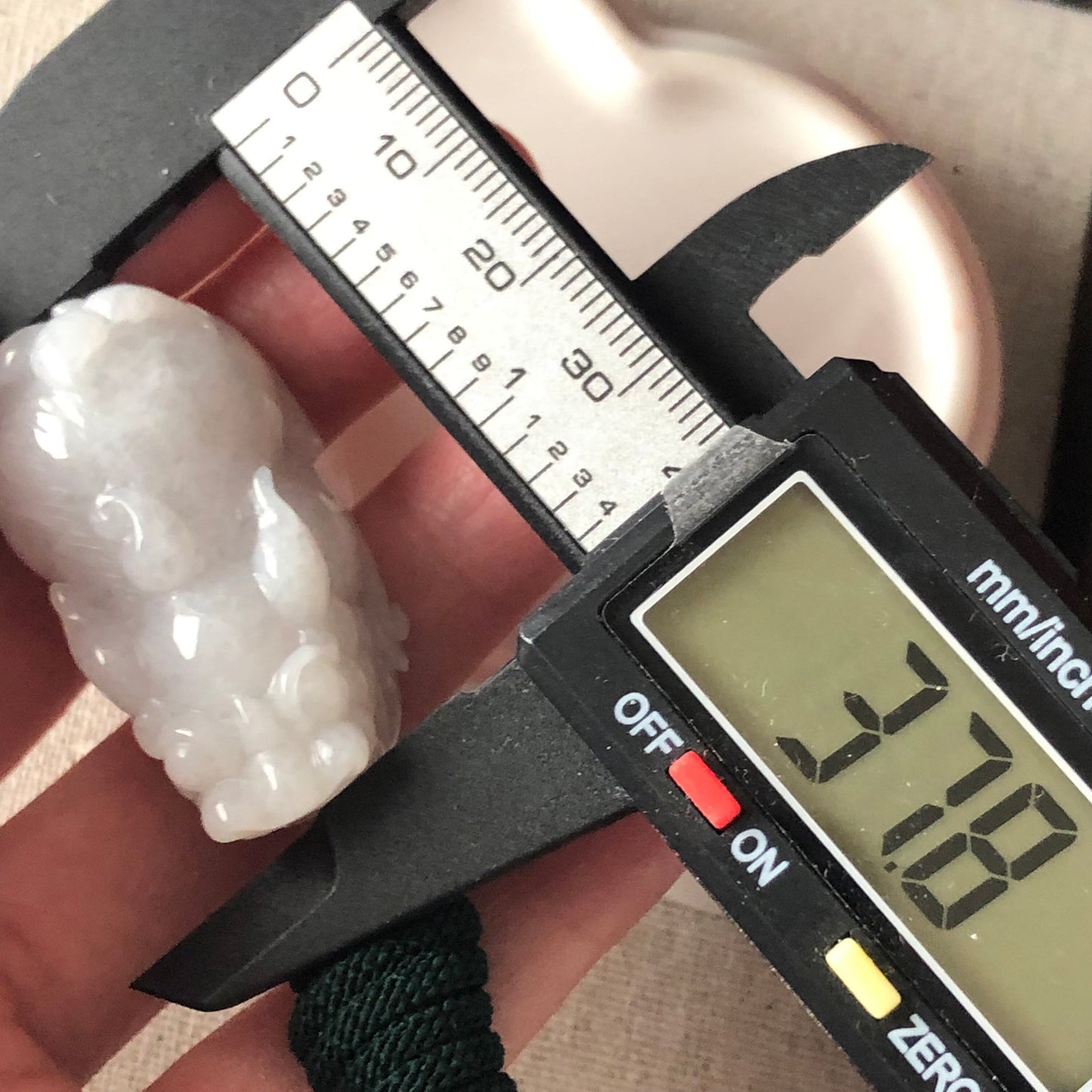 37.8mm Icy Jadeite Jade Carved Male Pixiu Penis Pendant