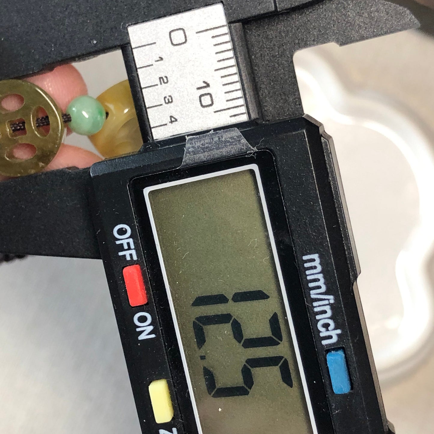 12mm Asst Yellow Brown Green Coin Jadeite Jade Bracelet