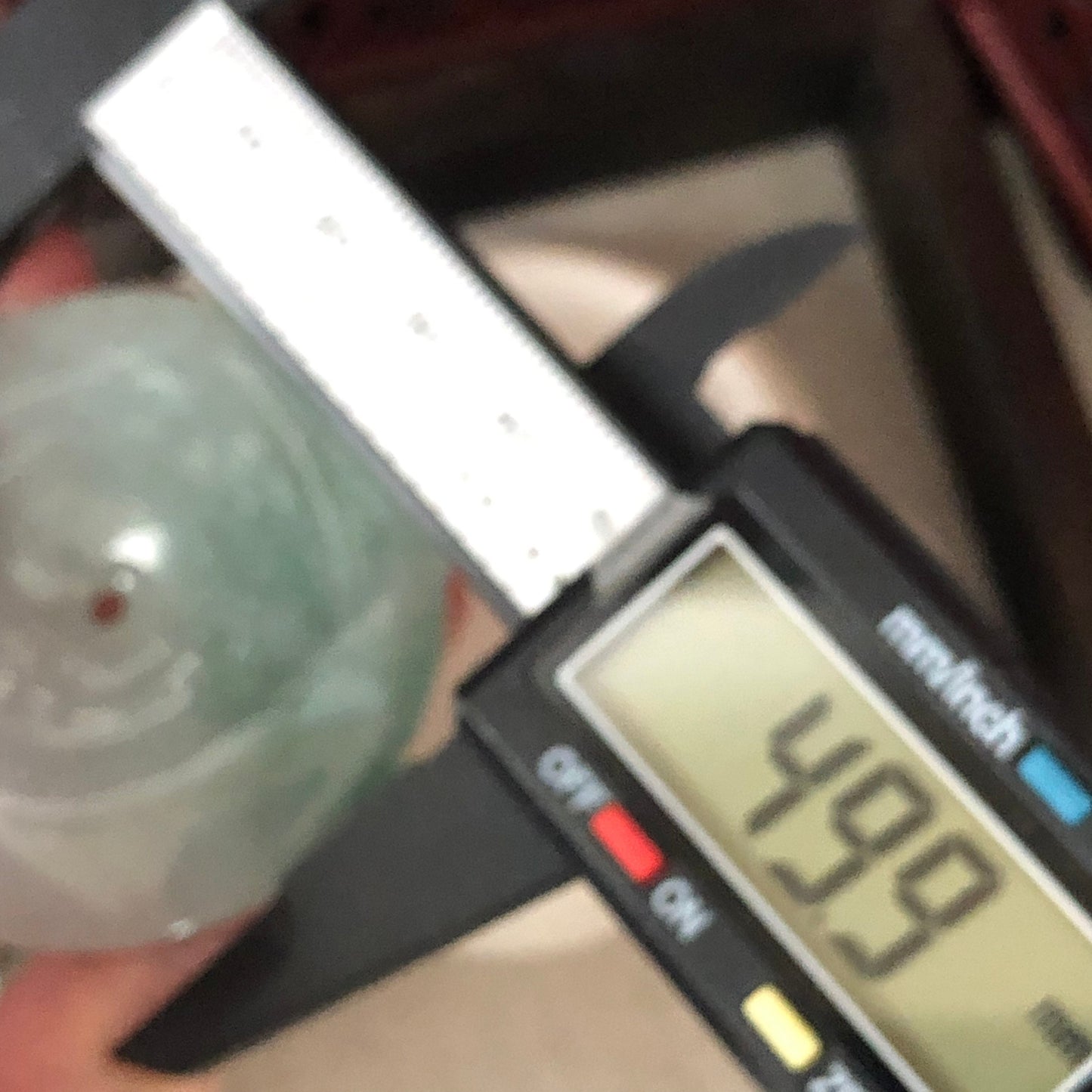 56.2 mm Icy Green Floating Flowers Jadeite Jade Peace Donut Pendant RARE