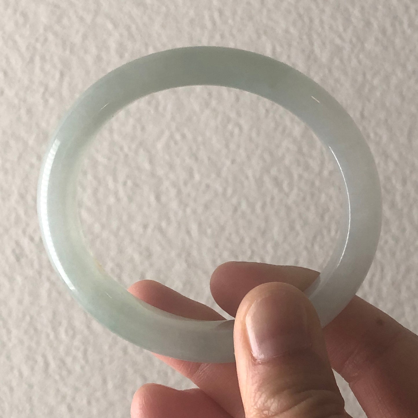 54-55 mm Jadeite Jade Icy Sweet Green Princess Bangle