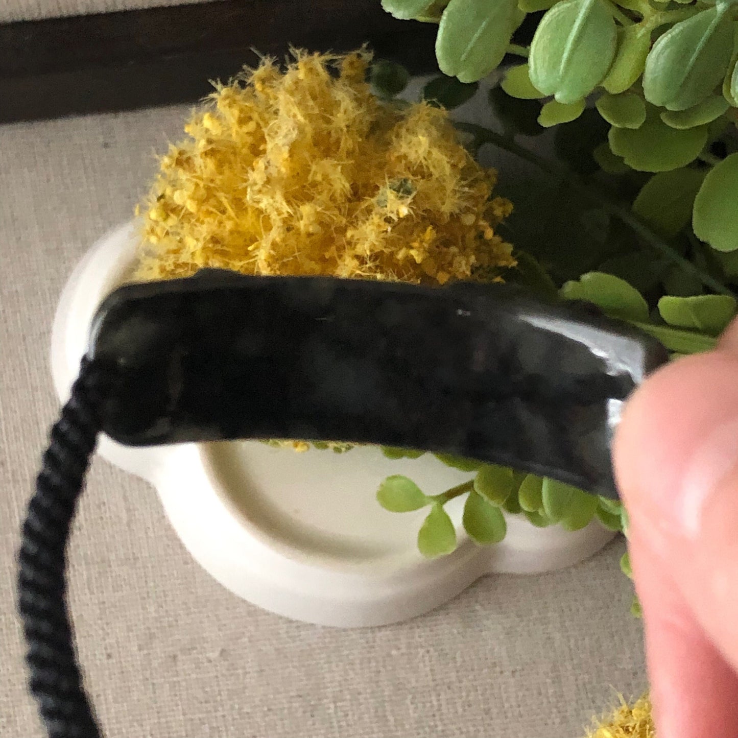 45.9mm Black Wuji Carved Pixiu Jadeite Jade Rope Bracelet