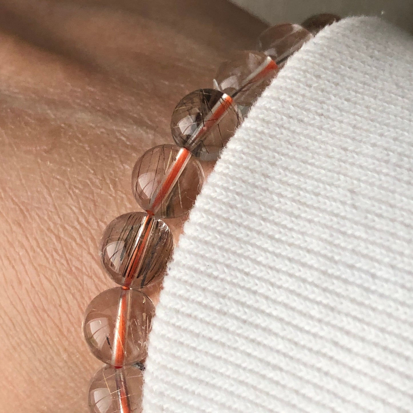 9 mm Natural High Quality Crystal Strands Bracelet