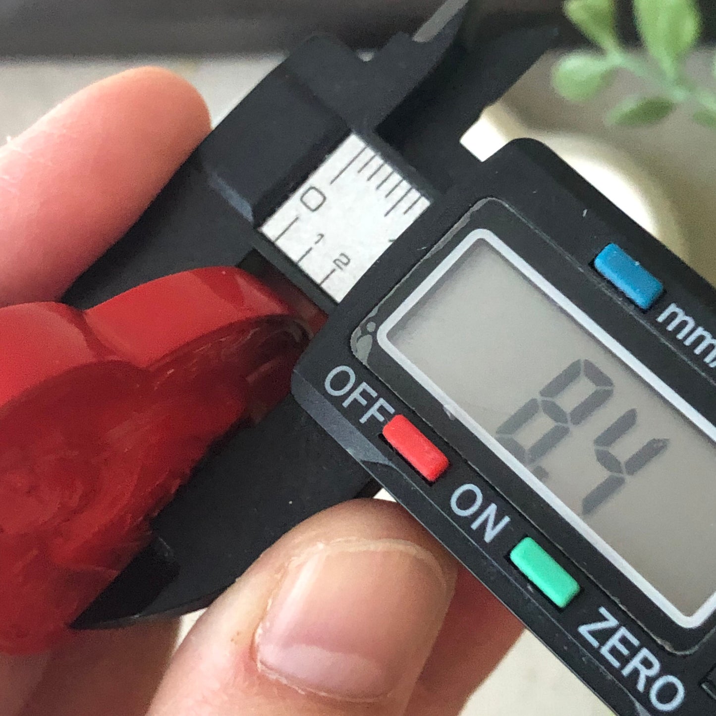 52.5 mm Cinnabar Carved Red Guanyin Pendant NOT JADE