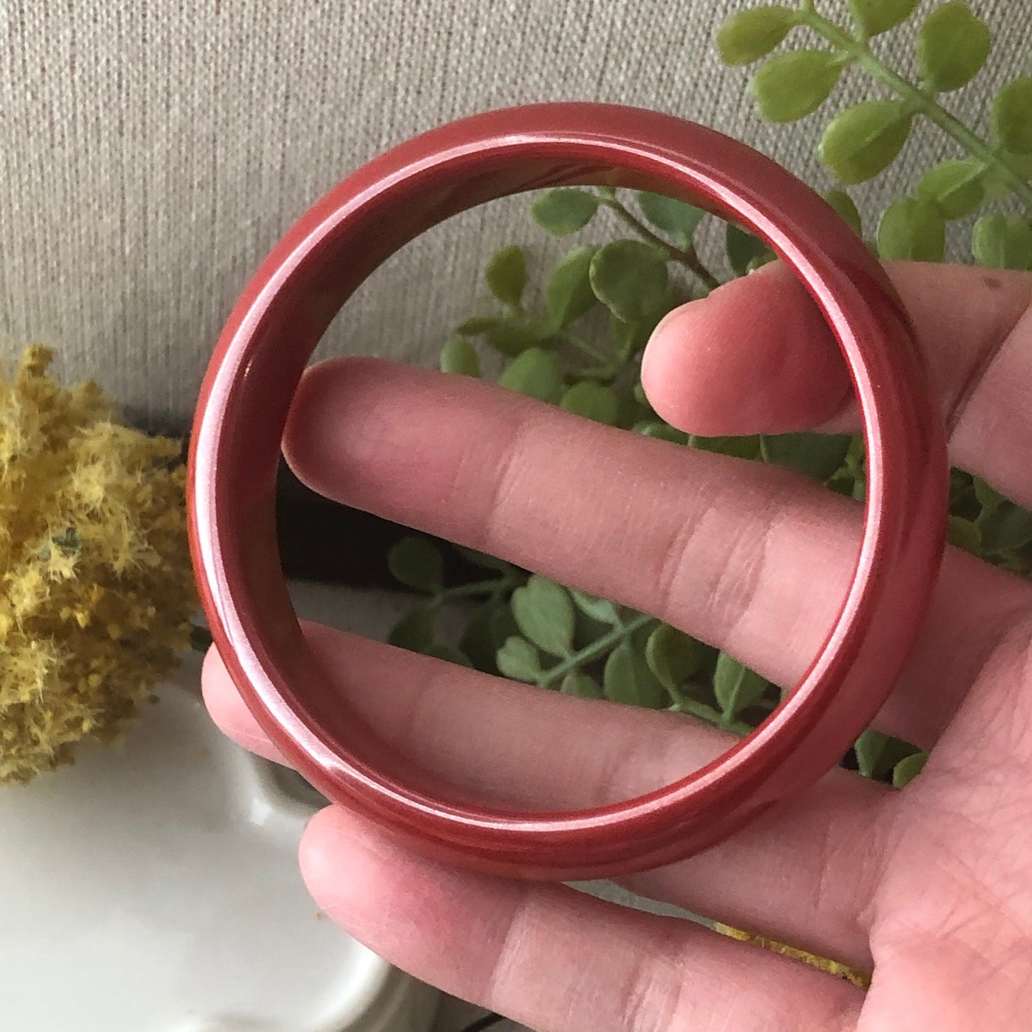 56 mm Red Cinnabar Bangle