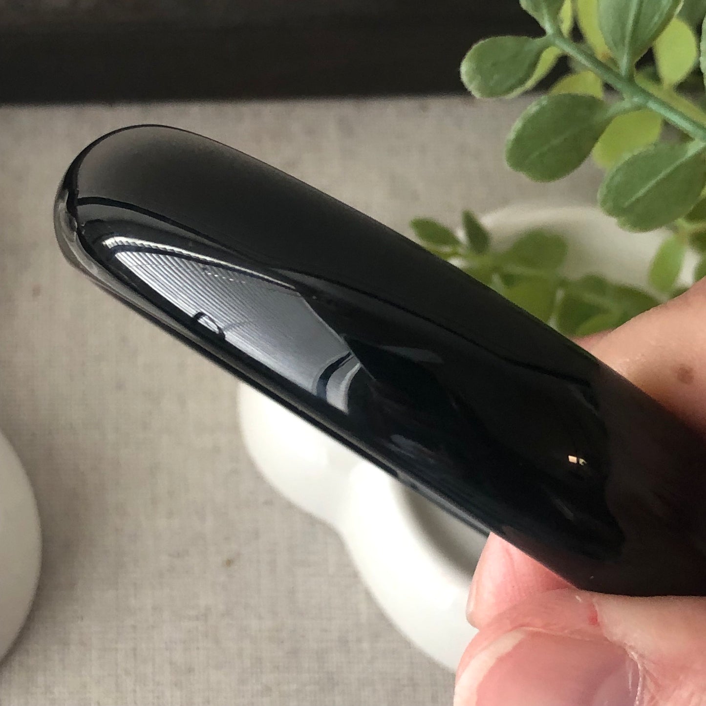 62mm Jadeite Jade Omphacite Black Bangle