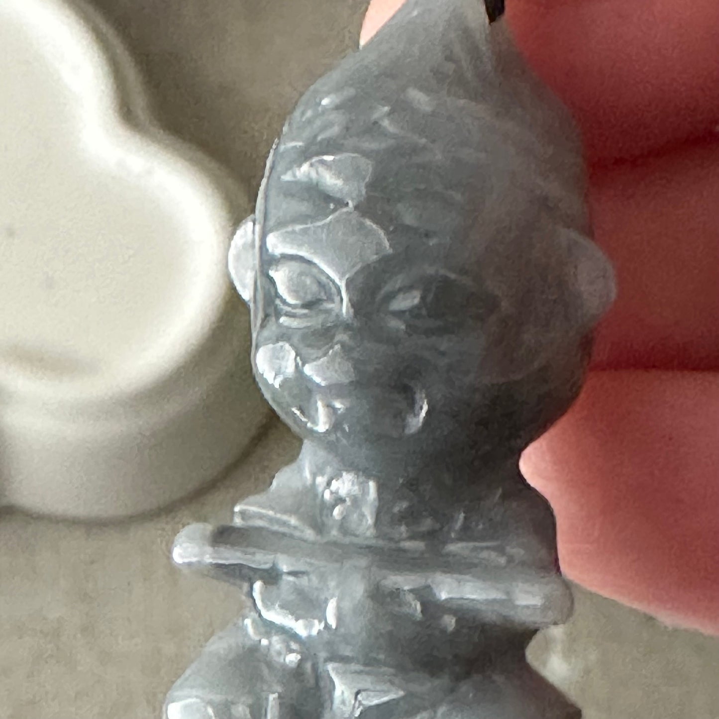 37mm Icy Wuji Jadeite Jade Carved Baby Monkey King Pendant