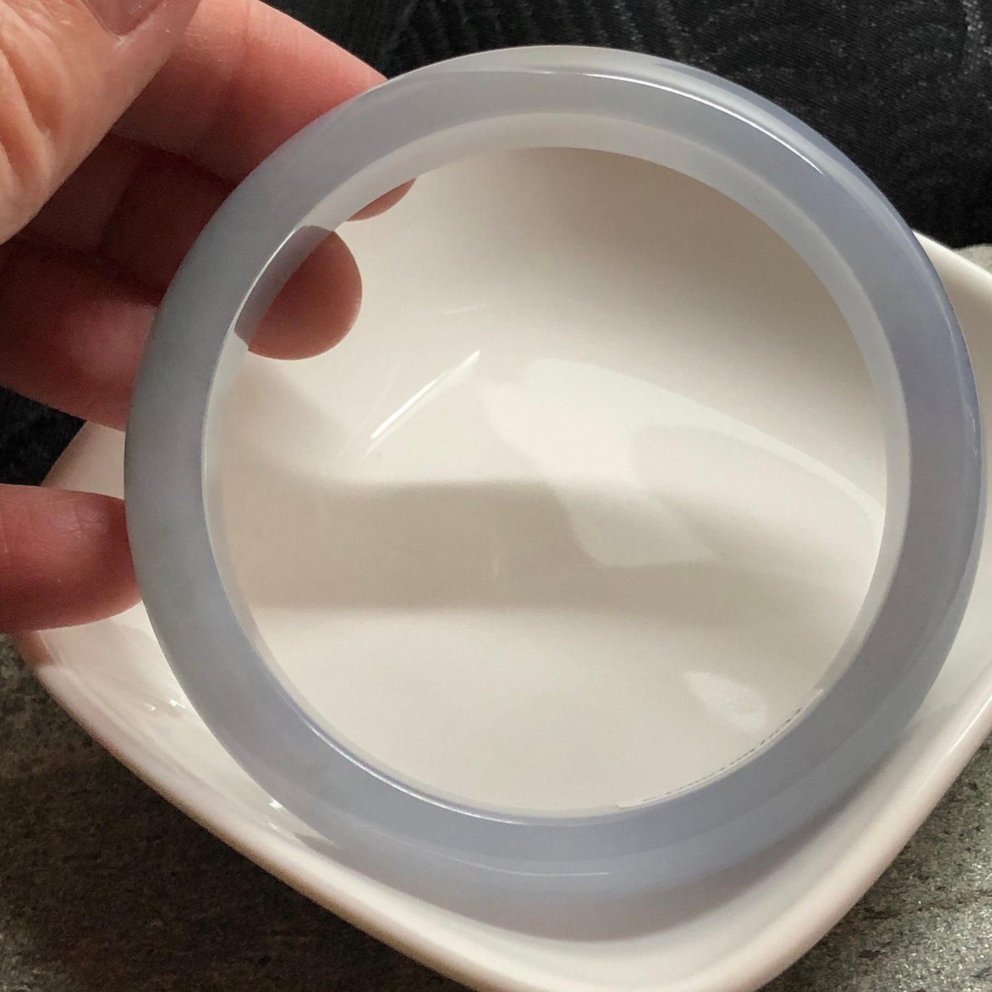 58mm Grade A Myanmar Icy Lavender Sky Blue Round D-Shaped Jadeite Jade Bangle RARE