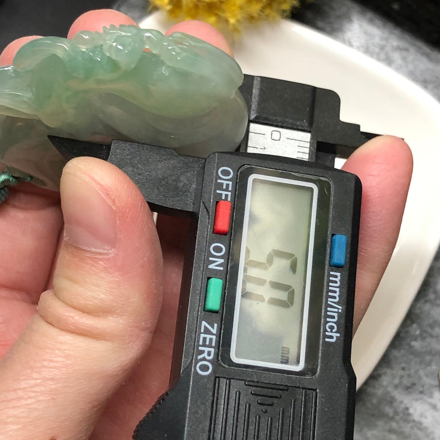 Certified Myanmar Grade A Icy Jadeite Jade Foxtail Deer Glutinous Animal Pendant