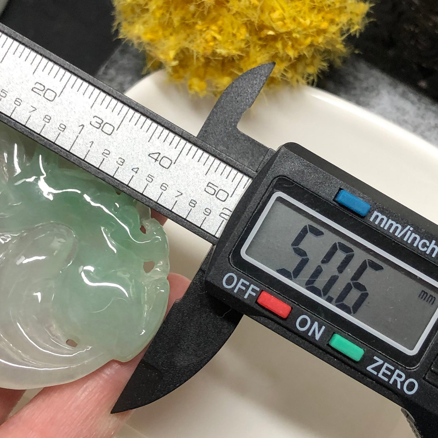 Certified Myanmar Grade A Icy Jadeite Jade Foxtail Deer Glutinous Animal Pendant