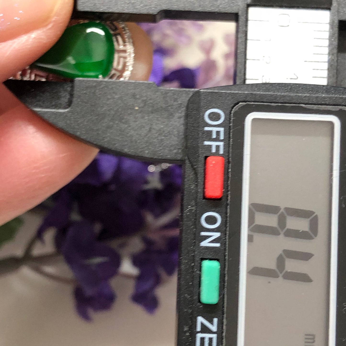 Certified Grade A  Jadeite Jade Drop Yang Green Pendant set on 18 K white gold