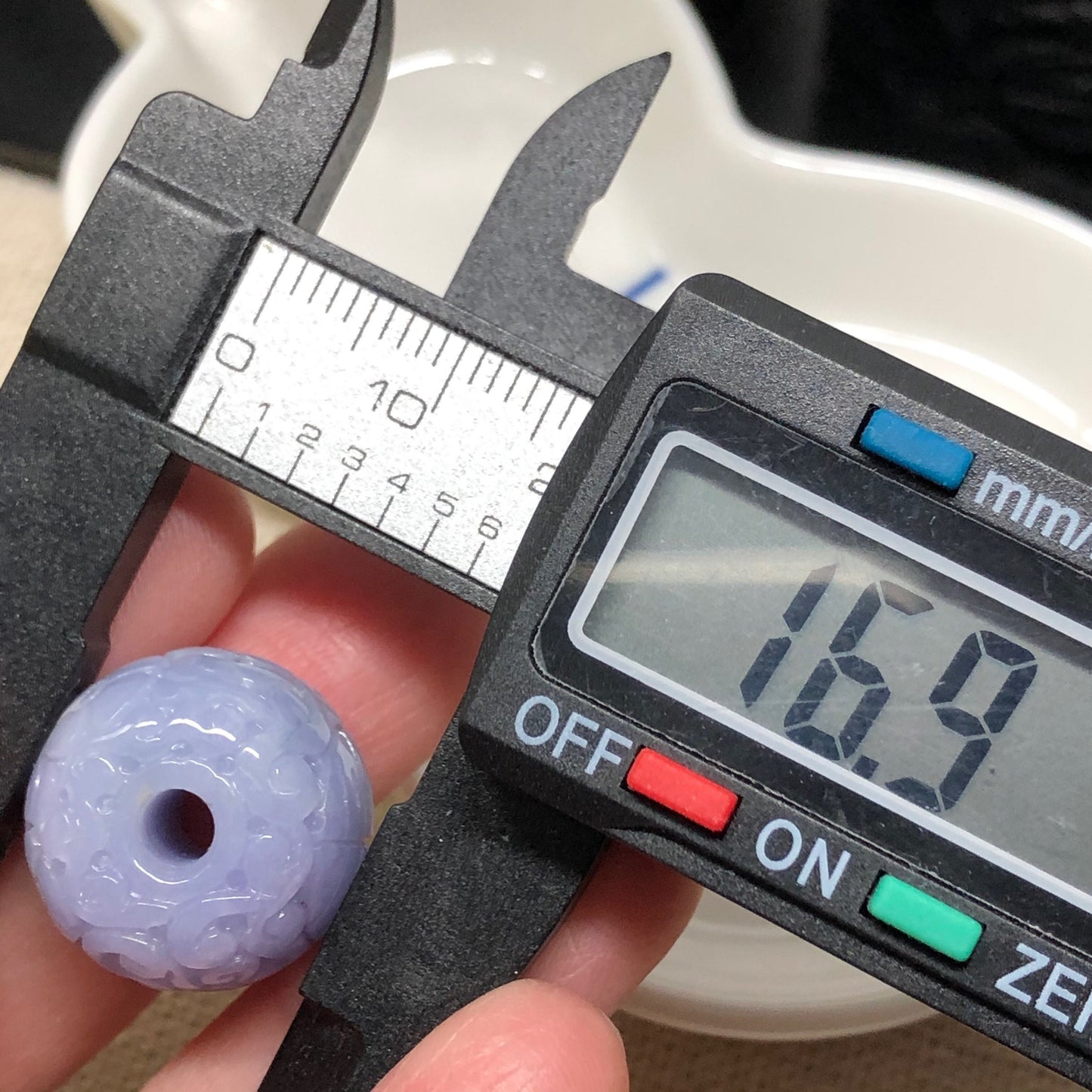 Certified Myanmar Grade A  RARE Carved Lavender Green Jadeite Jade Peace Donut Pendant