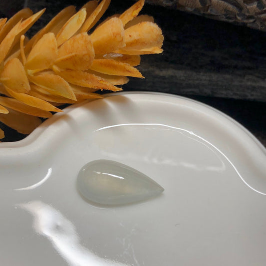 Grade A Lavender Water Drop Jadeite Jade Gemstone Pendant Customization