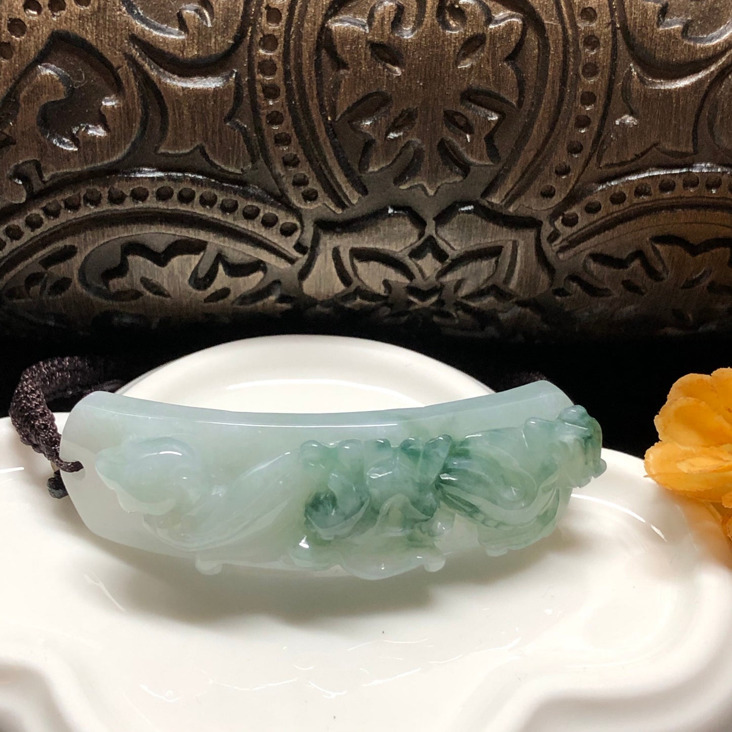 Certified Grade A Assorted Brown Green Black Bead Jade Jadeite Bracelet tie knot bracelet One Size RED