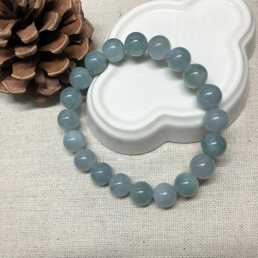9.5 mm Grade A Sky Blue Bead Bracelet 9.5 mm x 19 bead bracelet