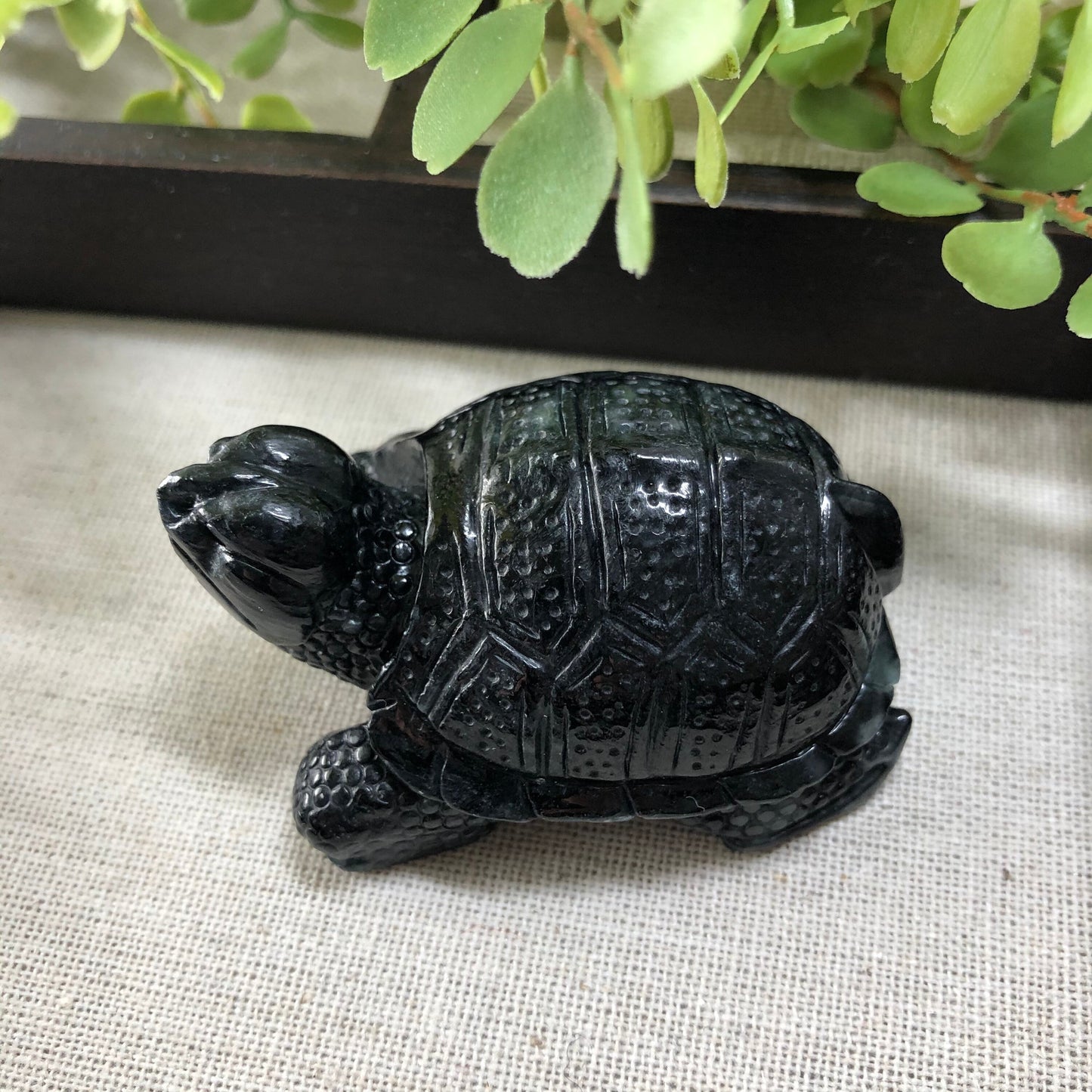 mm Certified Myanmar Grade A Jadeite Icy Wuji Carved Turtle Keychain or Pendant Display Figurine