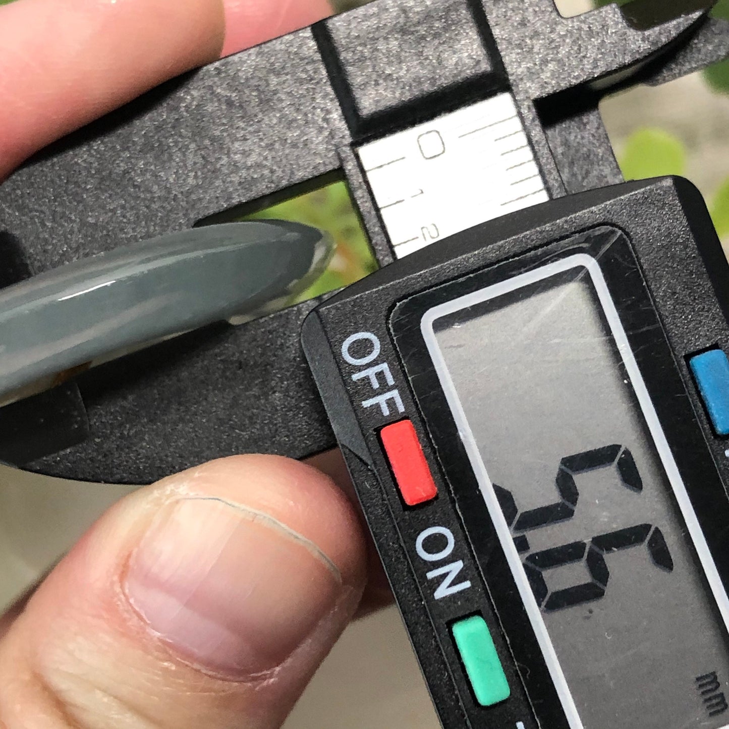 35.8 mm Certified Grade A Icy Sky Blue Jadeite Jade Peace Donut Pendant