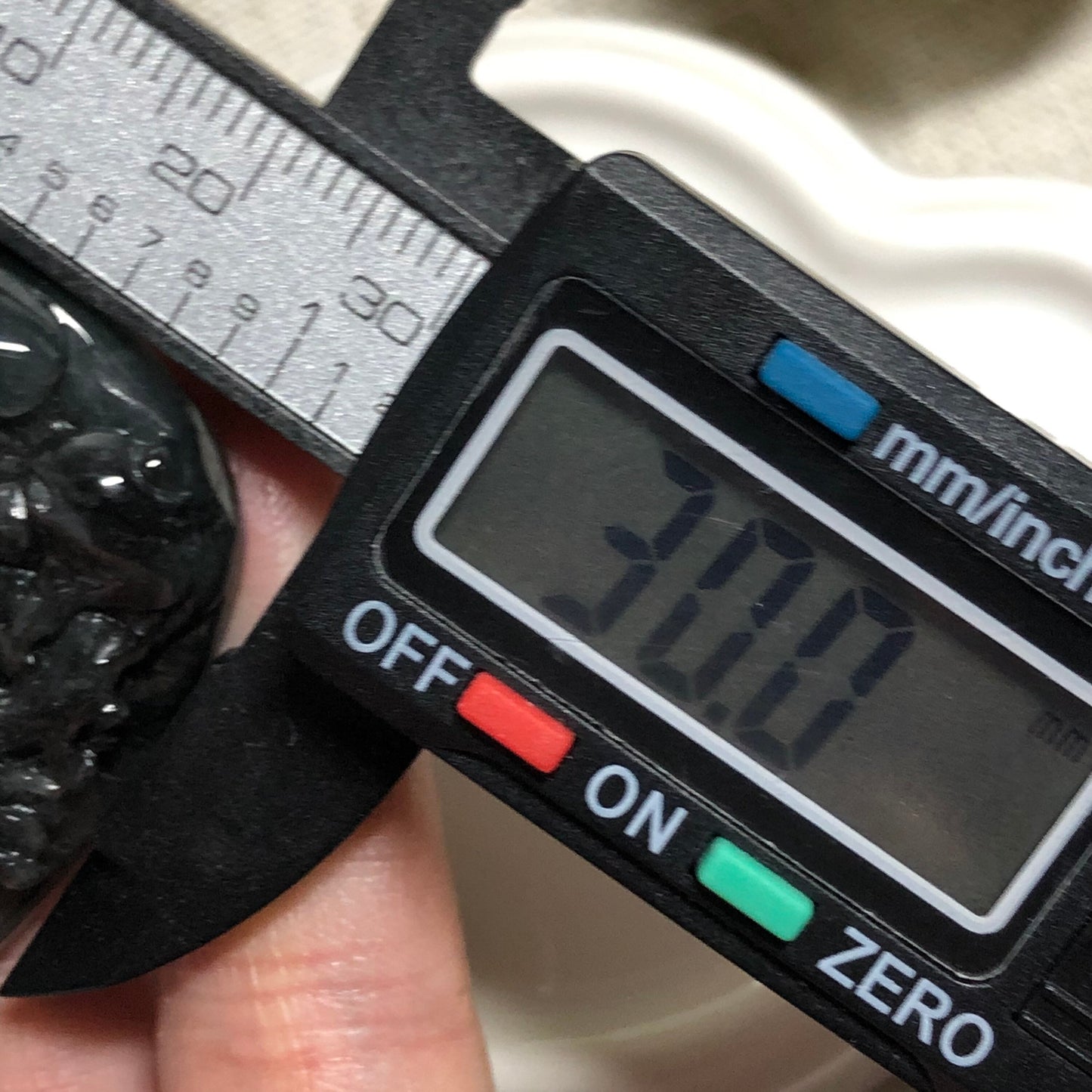 50.5 mm Grade A Jadeite Jade Carved Landscape Mountain Tree Pendant Keychain