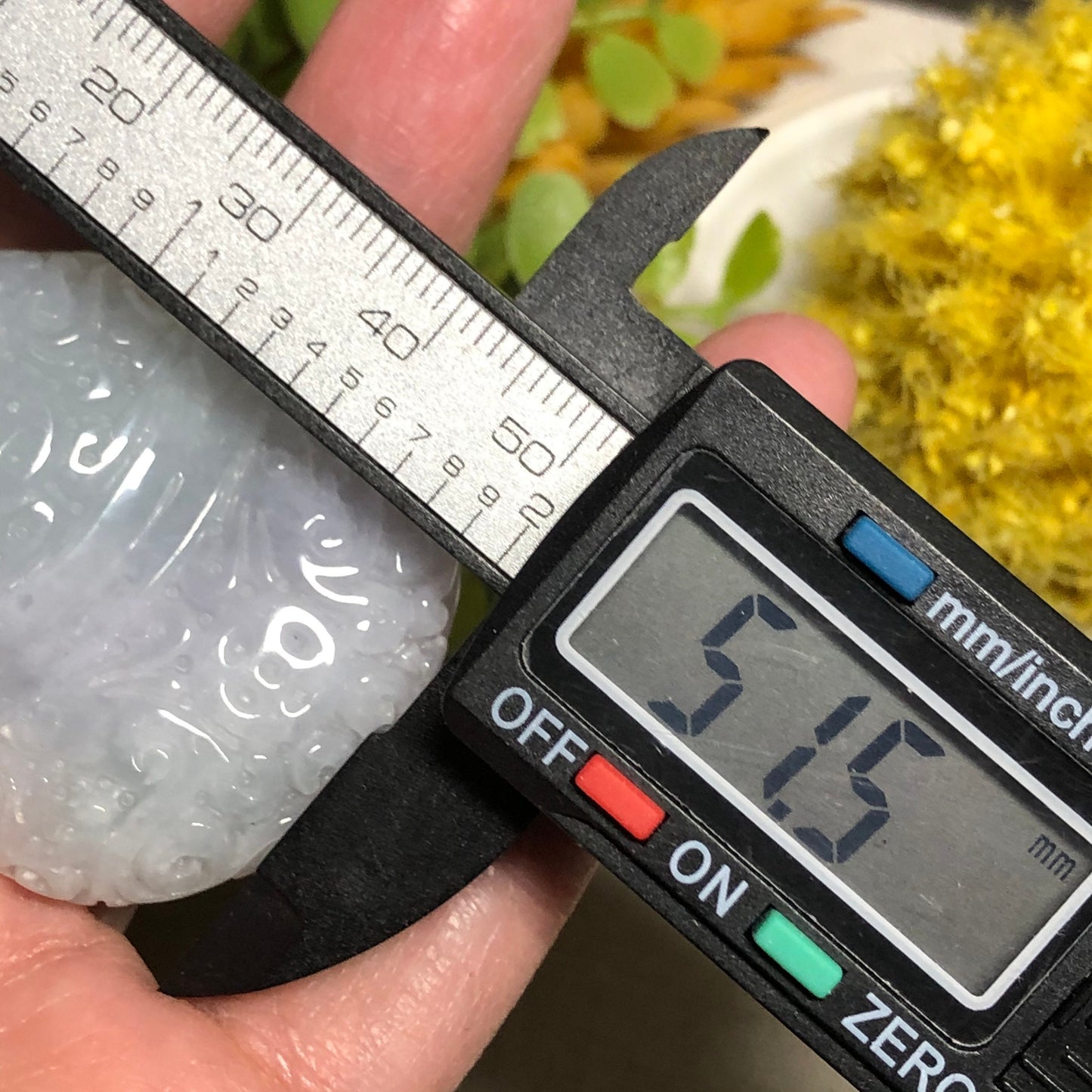 51 mm Certified Myanmar Grade A Icy Glutinous Carved Gourd Hulu Pendant Medallion