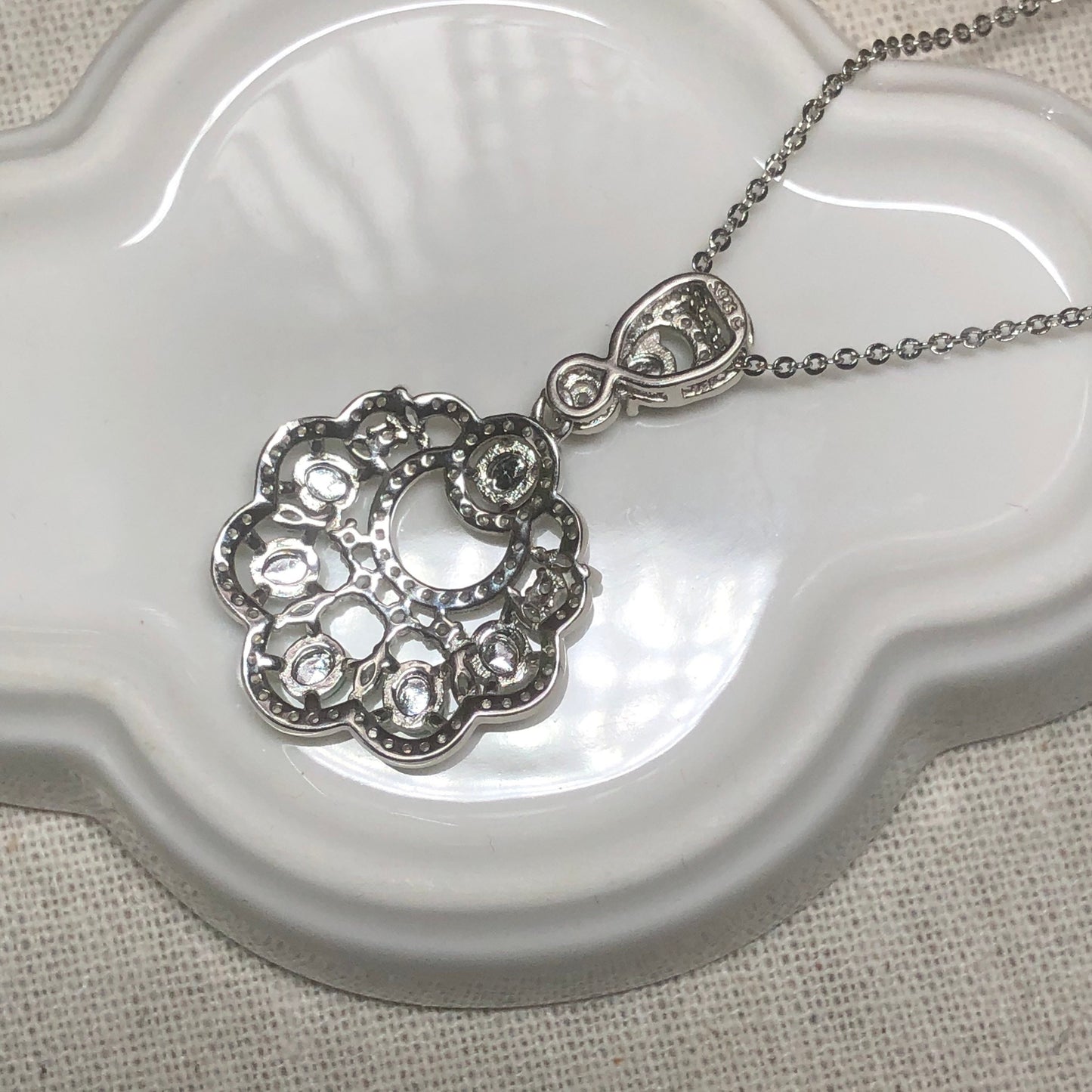 SALE: 35.7mm Grade A Mini Cabochon Round Jadeite Jade Pendant Necklace 925K Silver